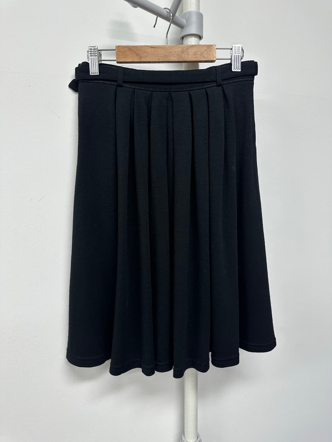 폴스미스 울캐시미어 벨티드 플리츠 스커트 상품이미지4