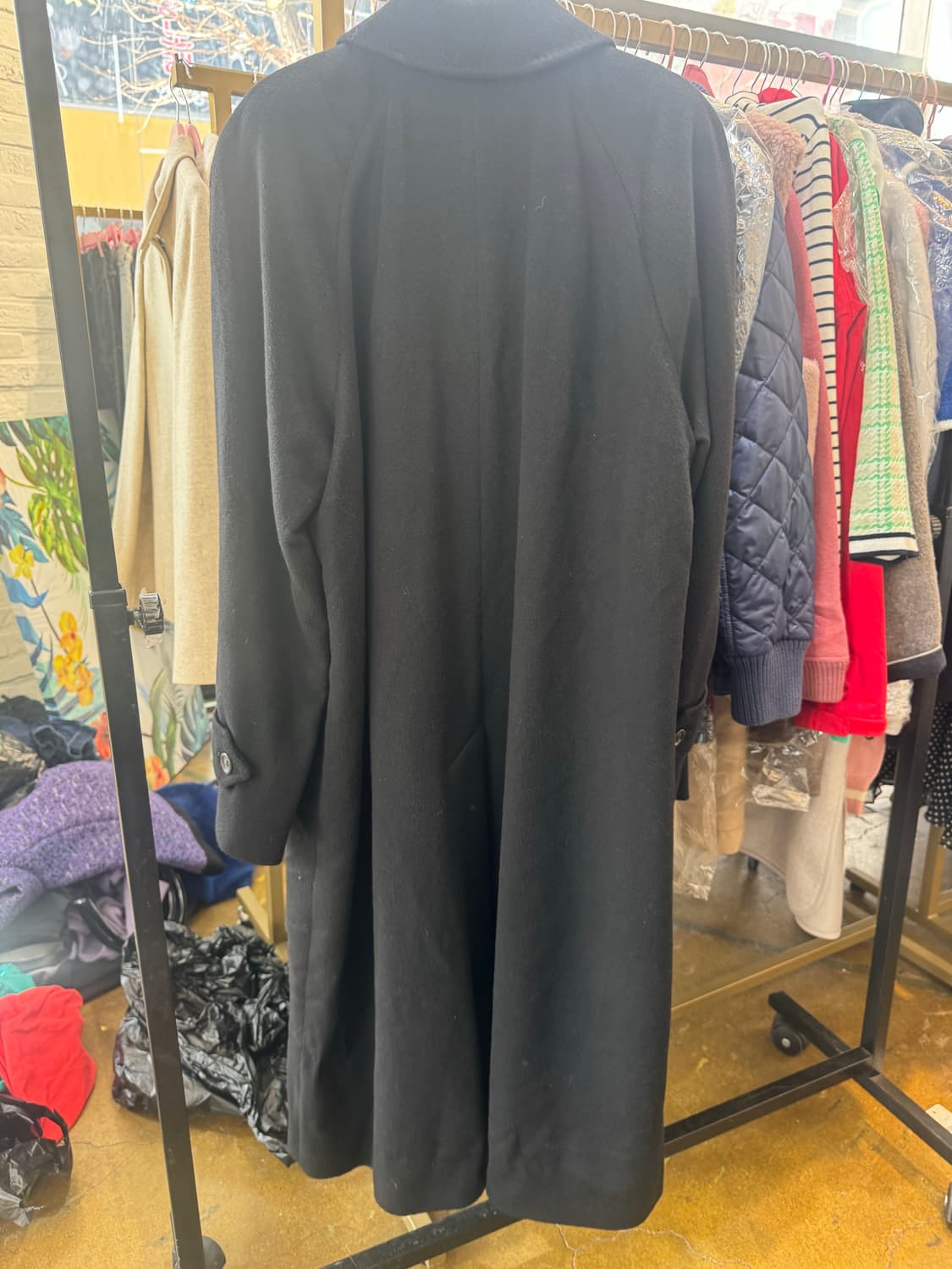 버버리 퓨어 캐시미어 블랙 롱코트 상품이미지7