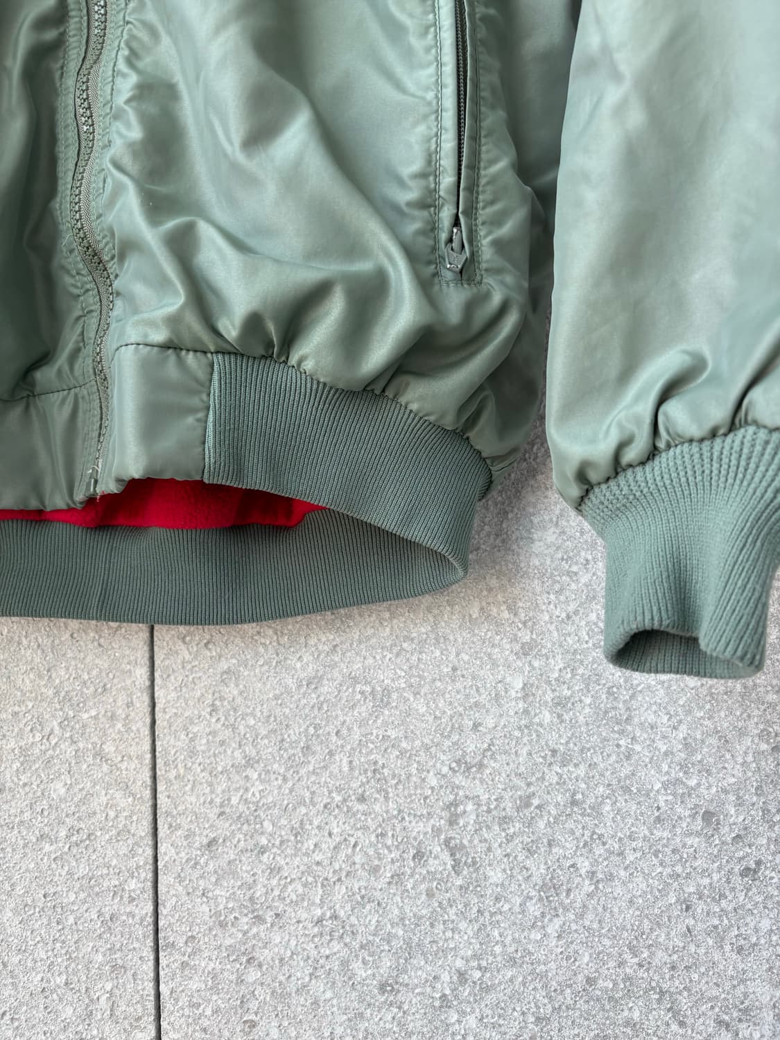 80's빈티지 파타고니아 신칠라 쉘드 봄버 자켓 올리브/레드 상품이미지6