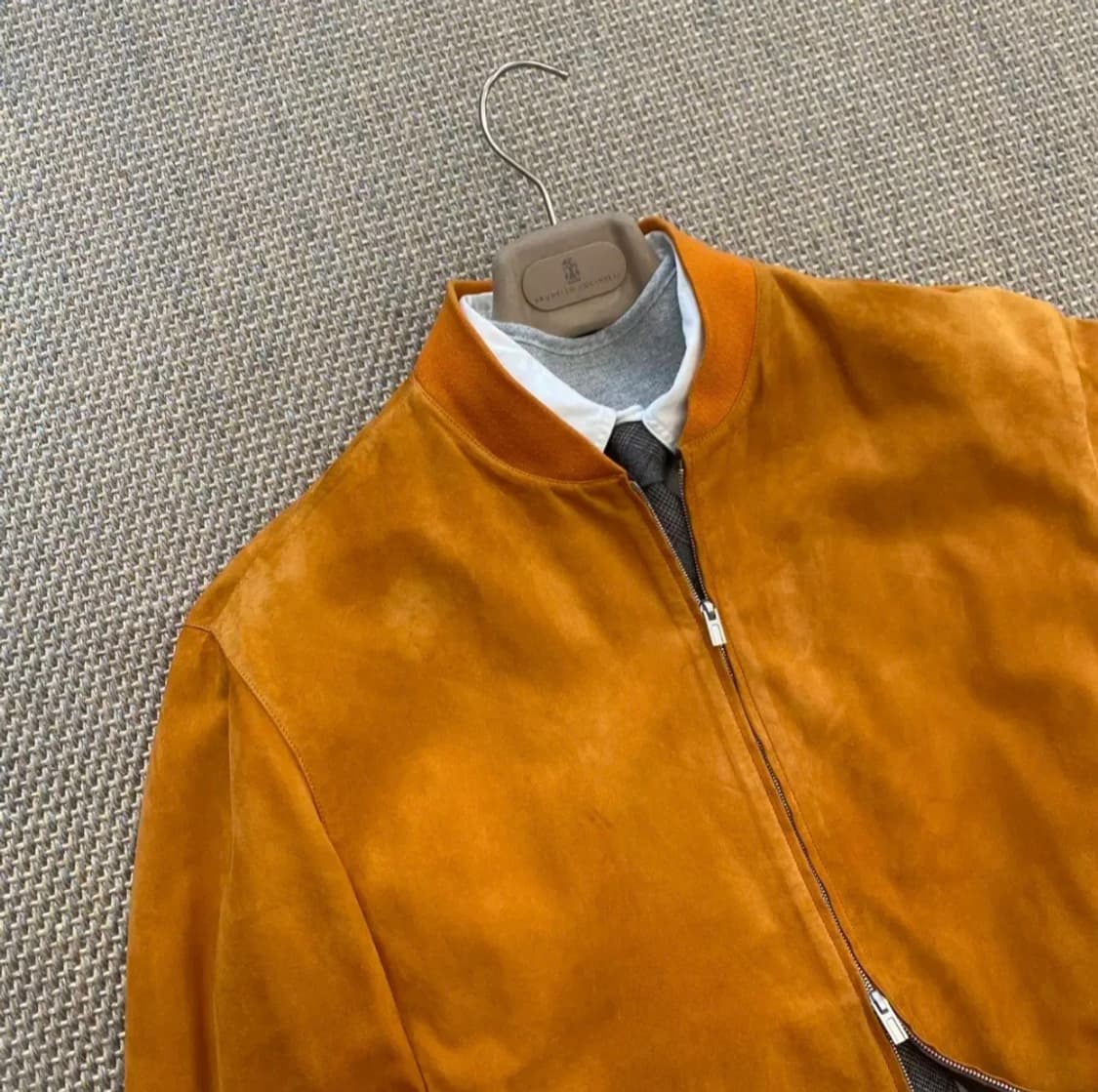 HERMES 에르메스 프랑스산 최상급 하이엔드 시그니처 오렌지 스웨이드 상품이미지10