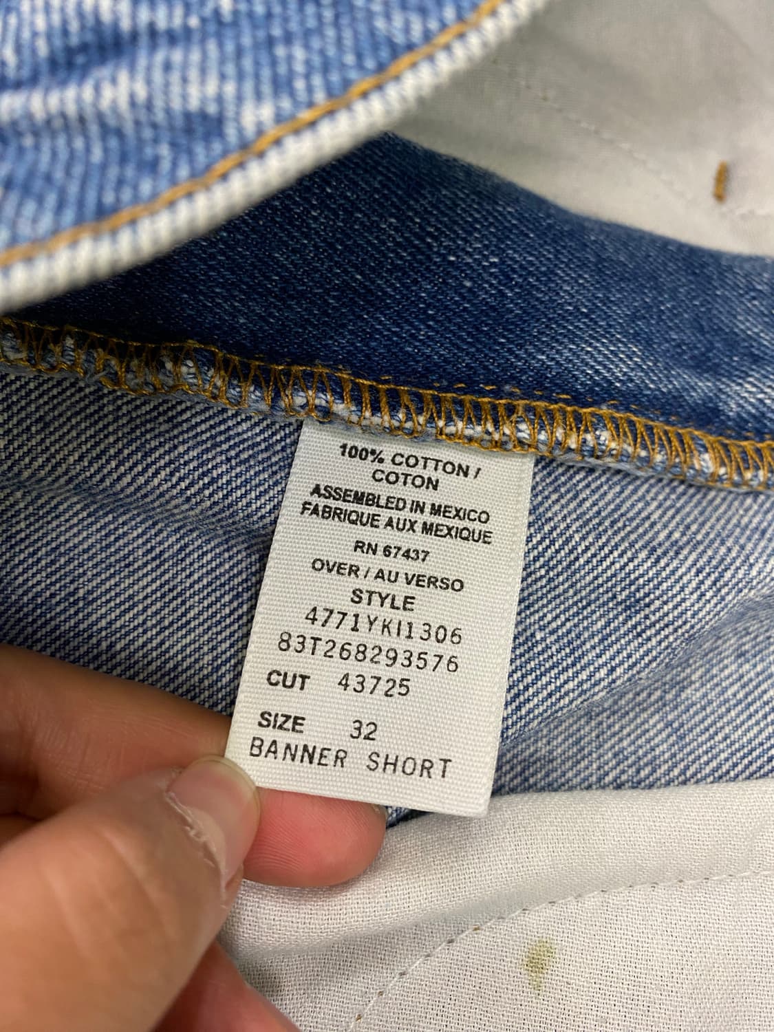 Polo jeans 폴로진스 배너 데님 쇼츠 상품이미지3