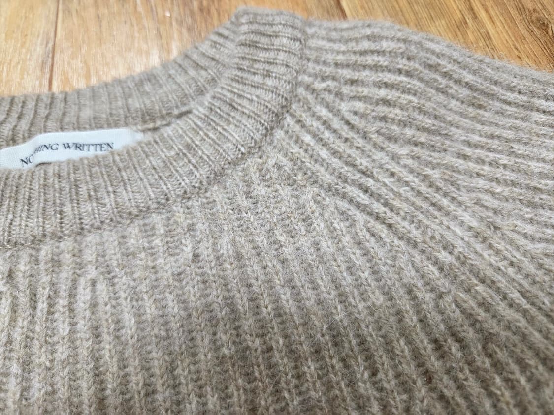 낫띵리튼(NOTHING WRITTEN) 베이비알파카 니트 프리사이즈 상품이미지6