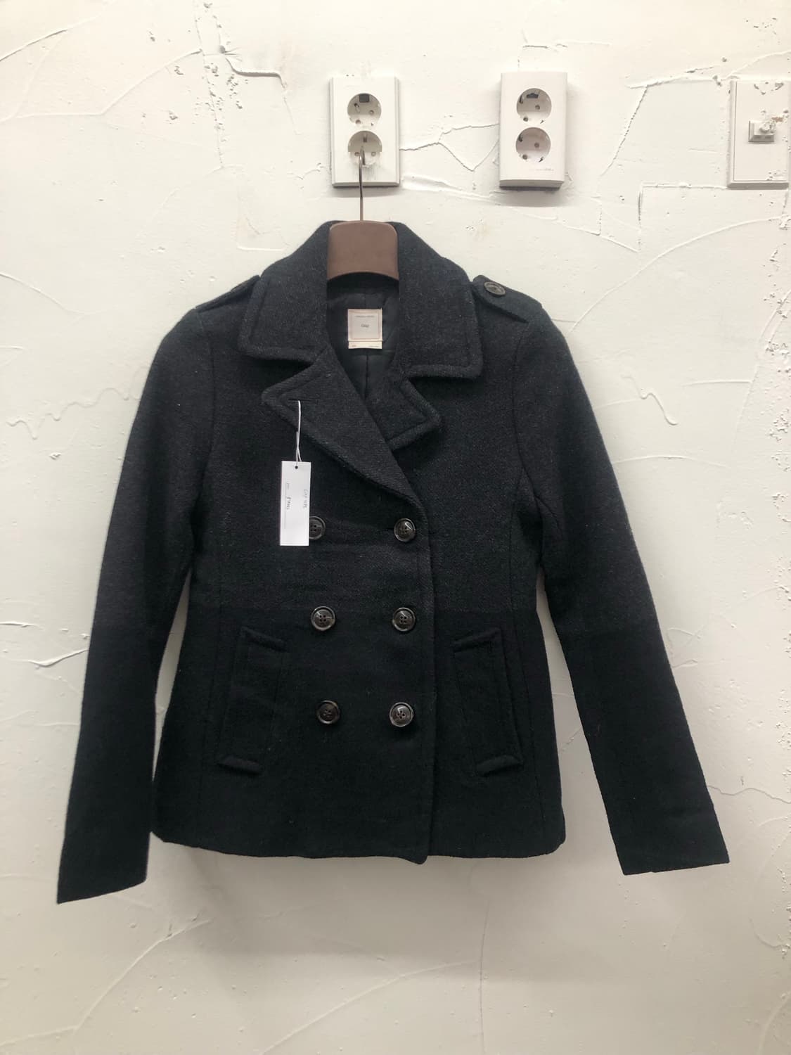 갭 견장 피코트 차콜 상품이미지1