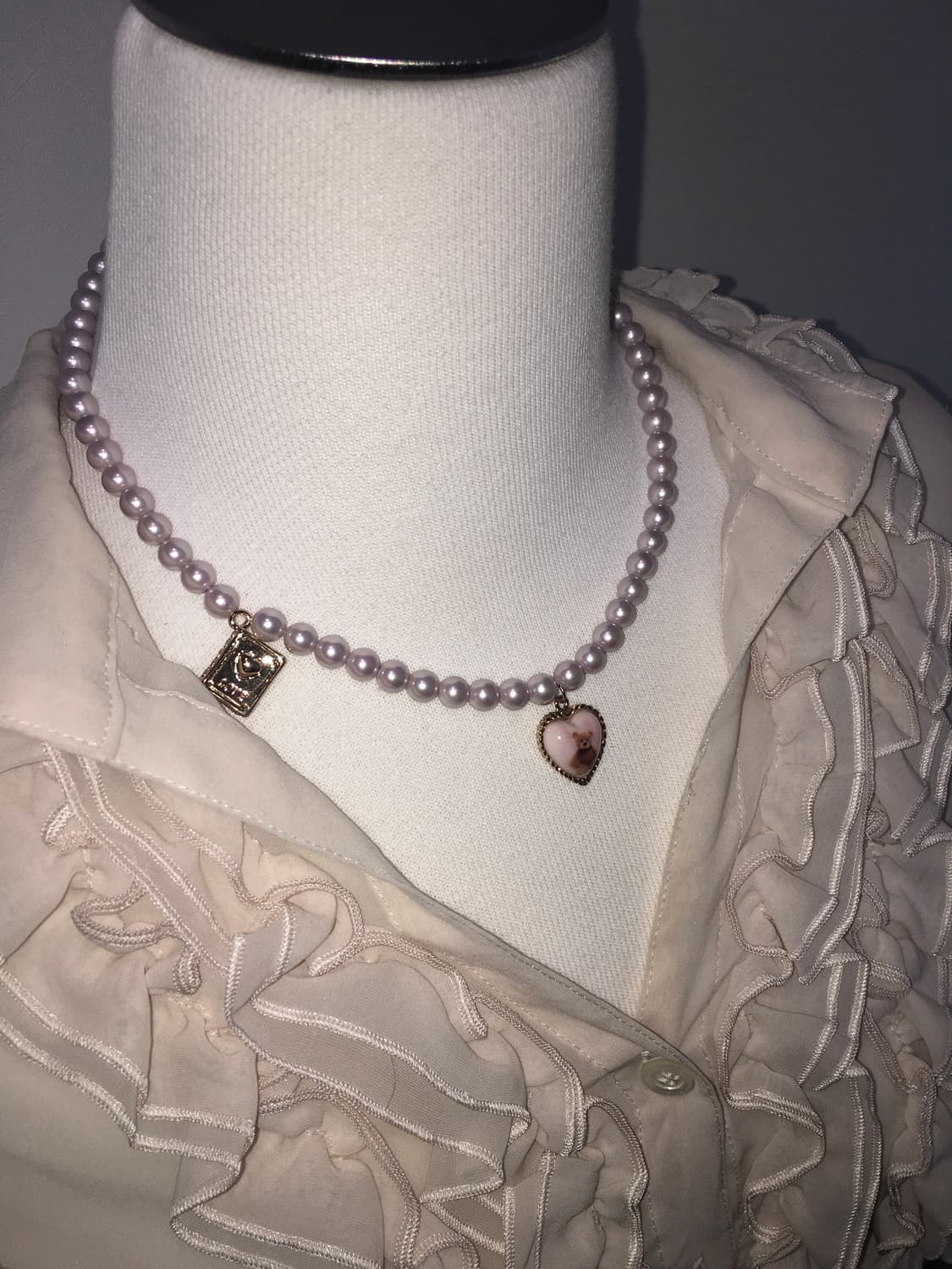 Viburnum shop 프린세스 아카이브 연보라진주 목걸이 상품이미지2