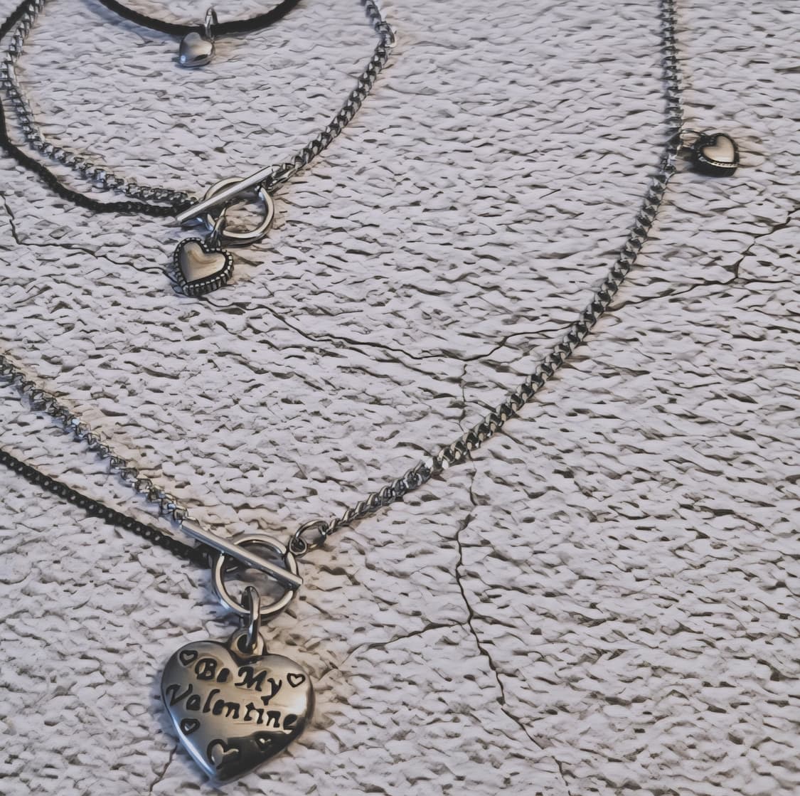 발렌타인 써지컬 목걸이 팔찌 세트  상품이미지2