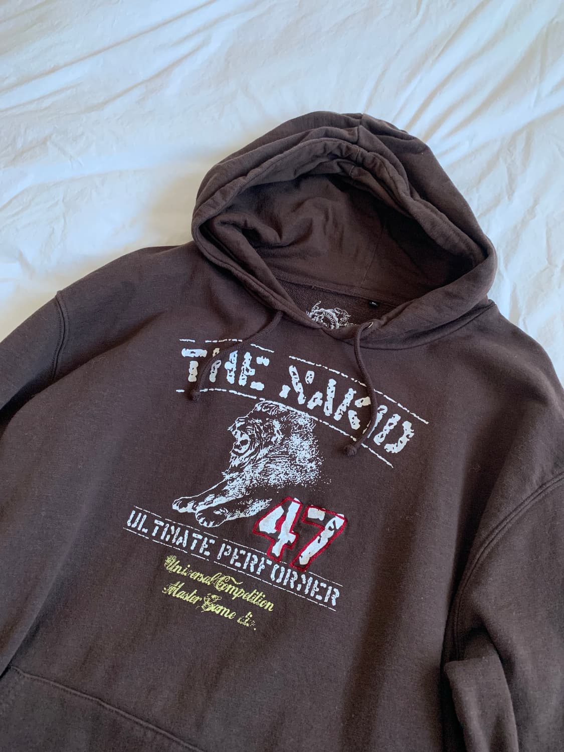 브라운 프린팅 후디 상품이미지3