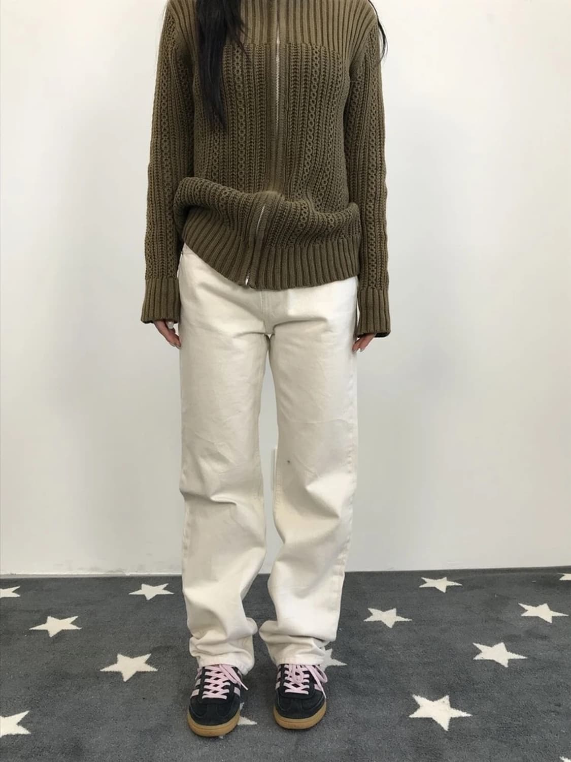 Levi's Ivory Cotton Pants 상품이미지1