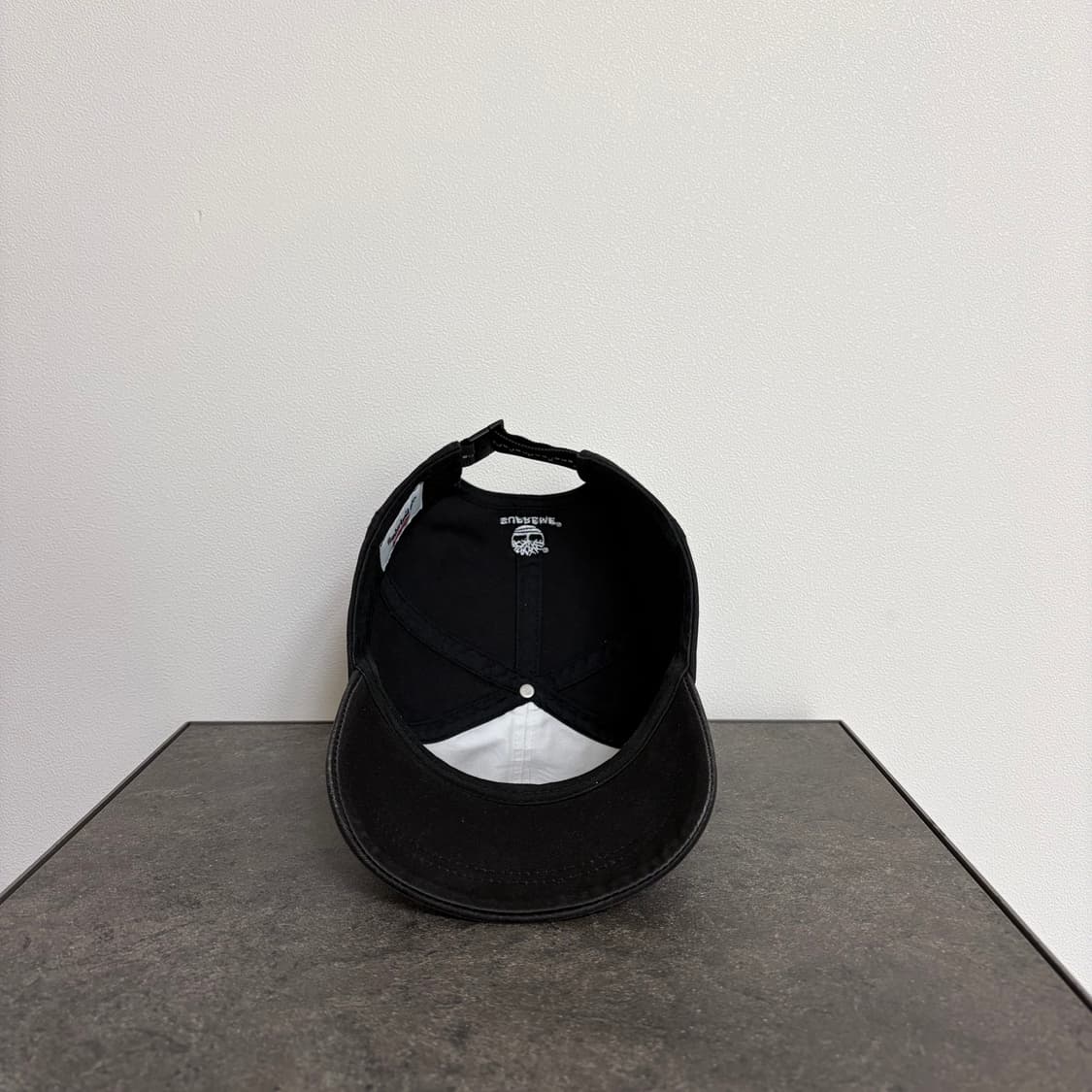 (OS) 슈프림 팀버랜드 6패널 볼캡 모자 워시드 블랙 상품이미지5