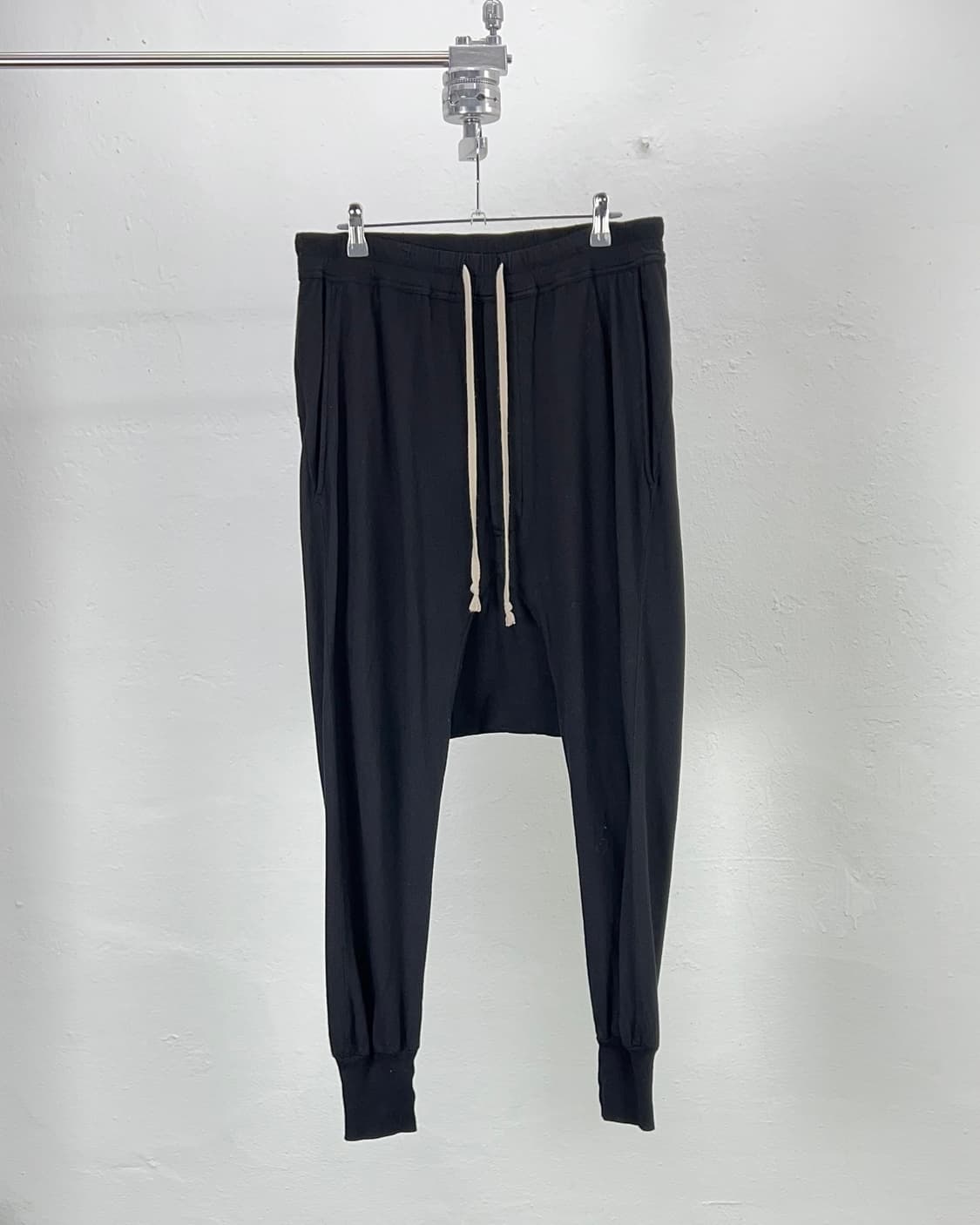 릭 오웬스 다크 쉐도우 프리즈너 드로스트링 코튼 배기 팬츠 상품이미지1