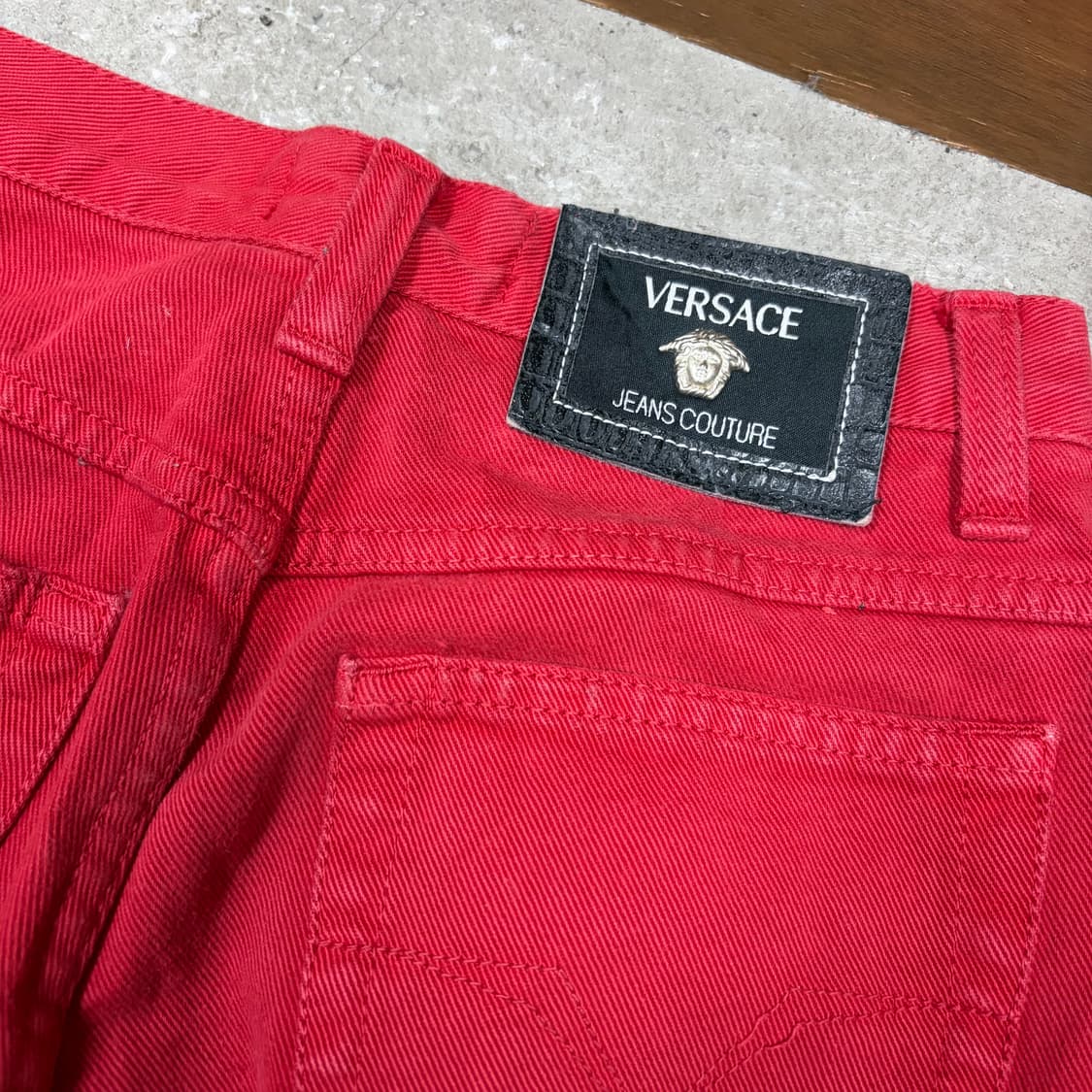 베르사체 레드 바지[2495] 상품이미지3