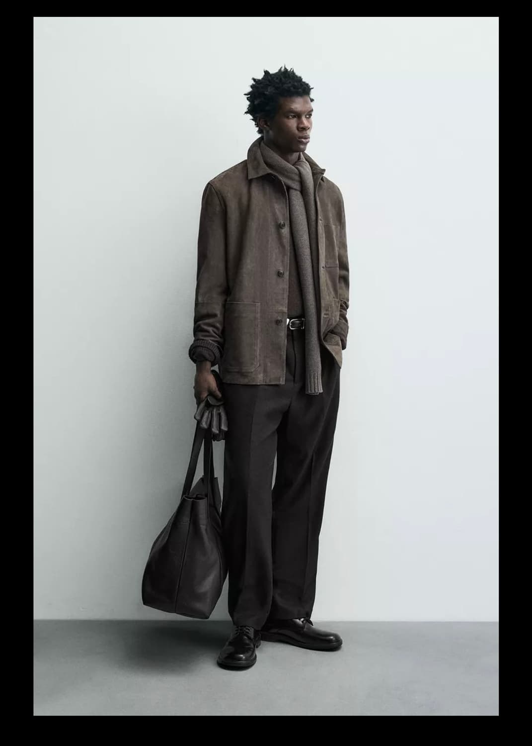 ZARA 자라 리미티드 에디션 스웨이드 가죽 재킷 XL 드레익스 초어 상품이미지1