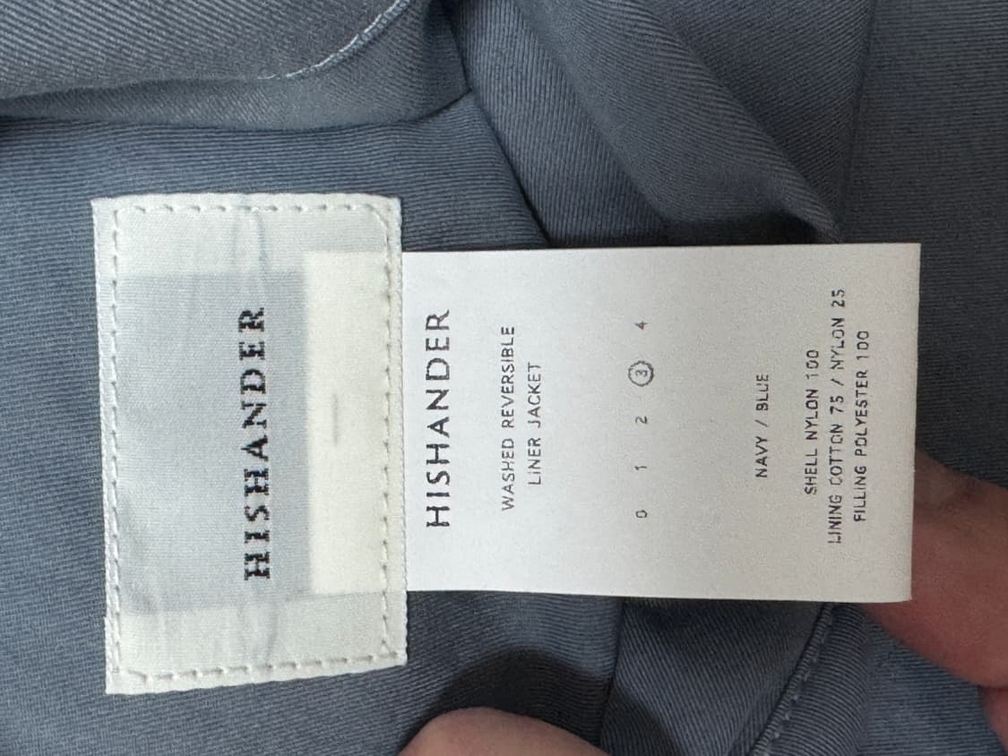 [3사이즈] 히즈핸더 라이너 자켓 네이비 상품이미지2
