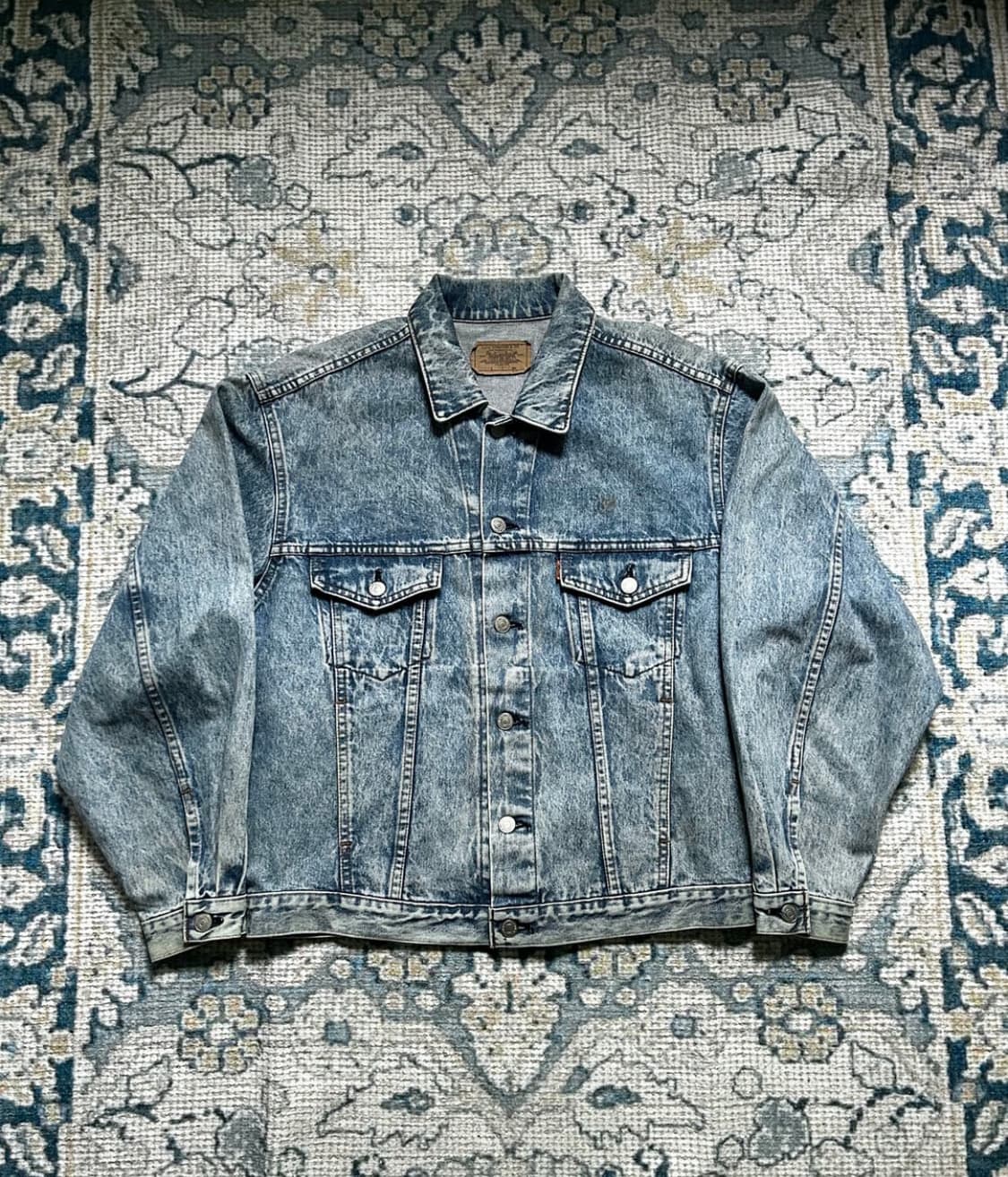 80‘s levis trucker 3세대 트러커 오렌지탭  상품이미지1