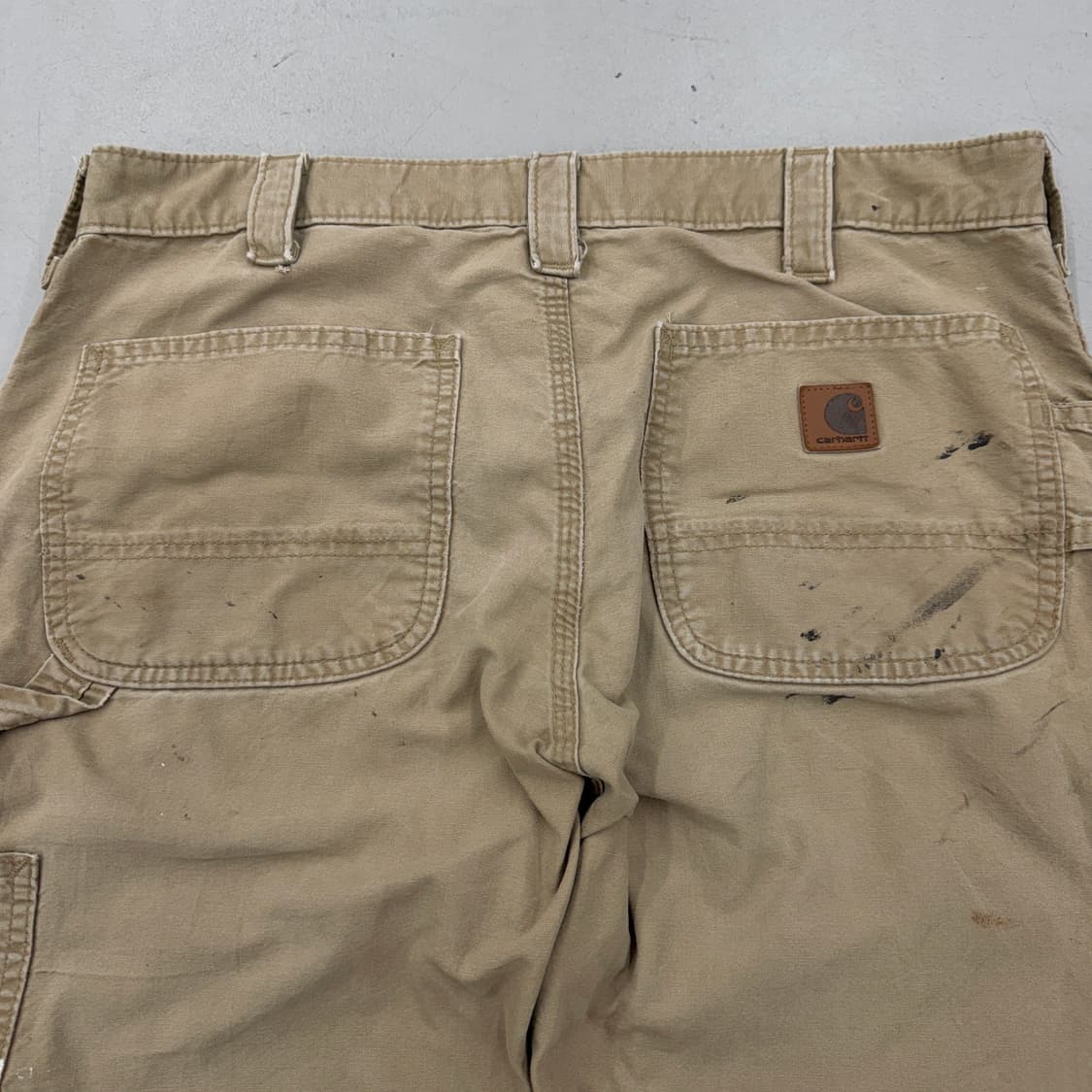 칼하트 OG 가죽패치 카펜터 와이드 페이딩 워크팬츠 상품이미지7