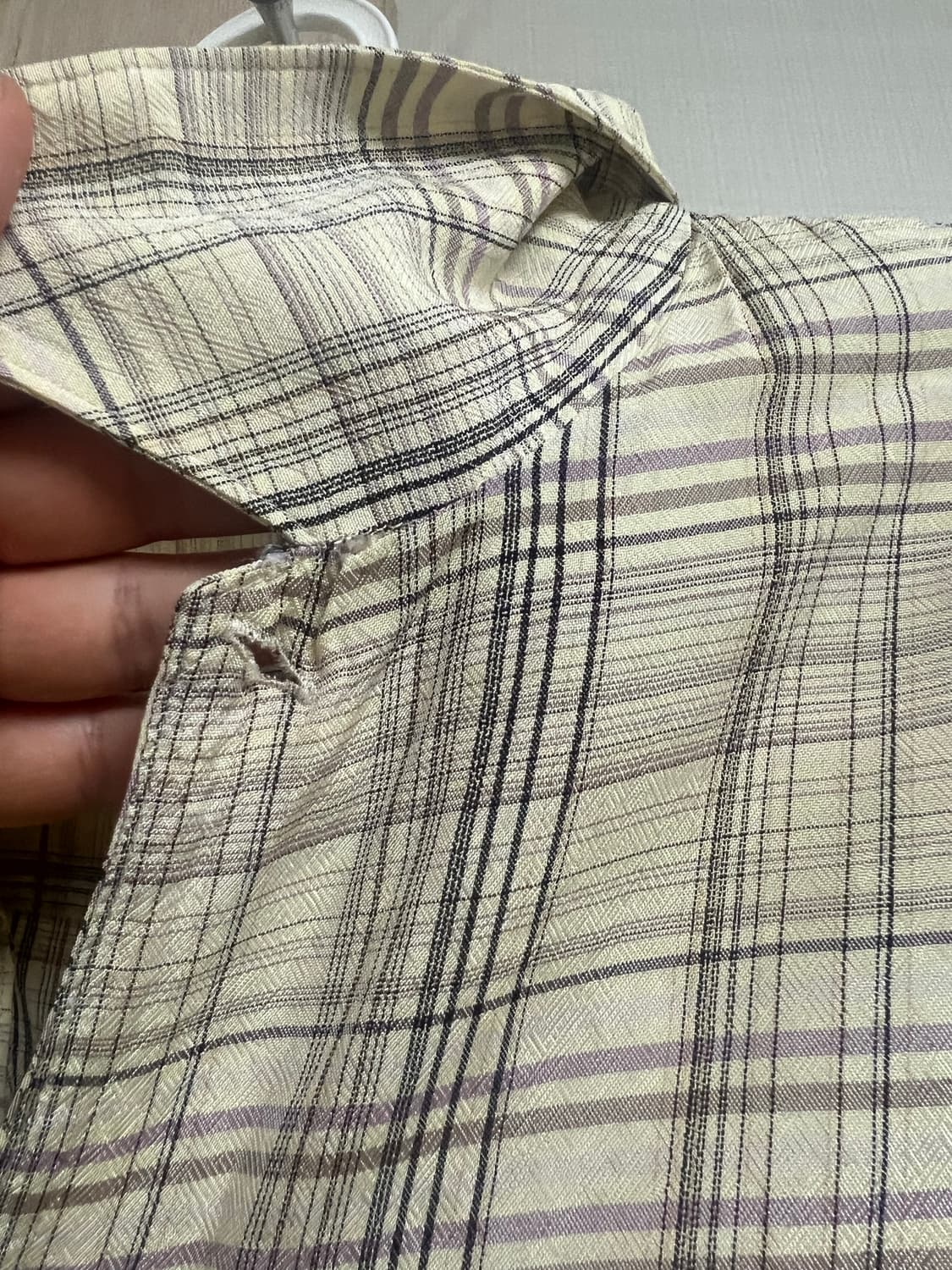 [판매완료]르메르/20SS 멀티컬러 컨버터블 체크셔츠/46 상품이미지10