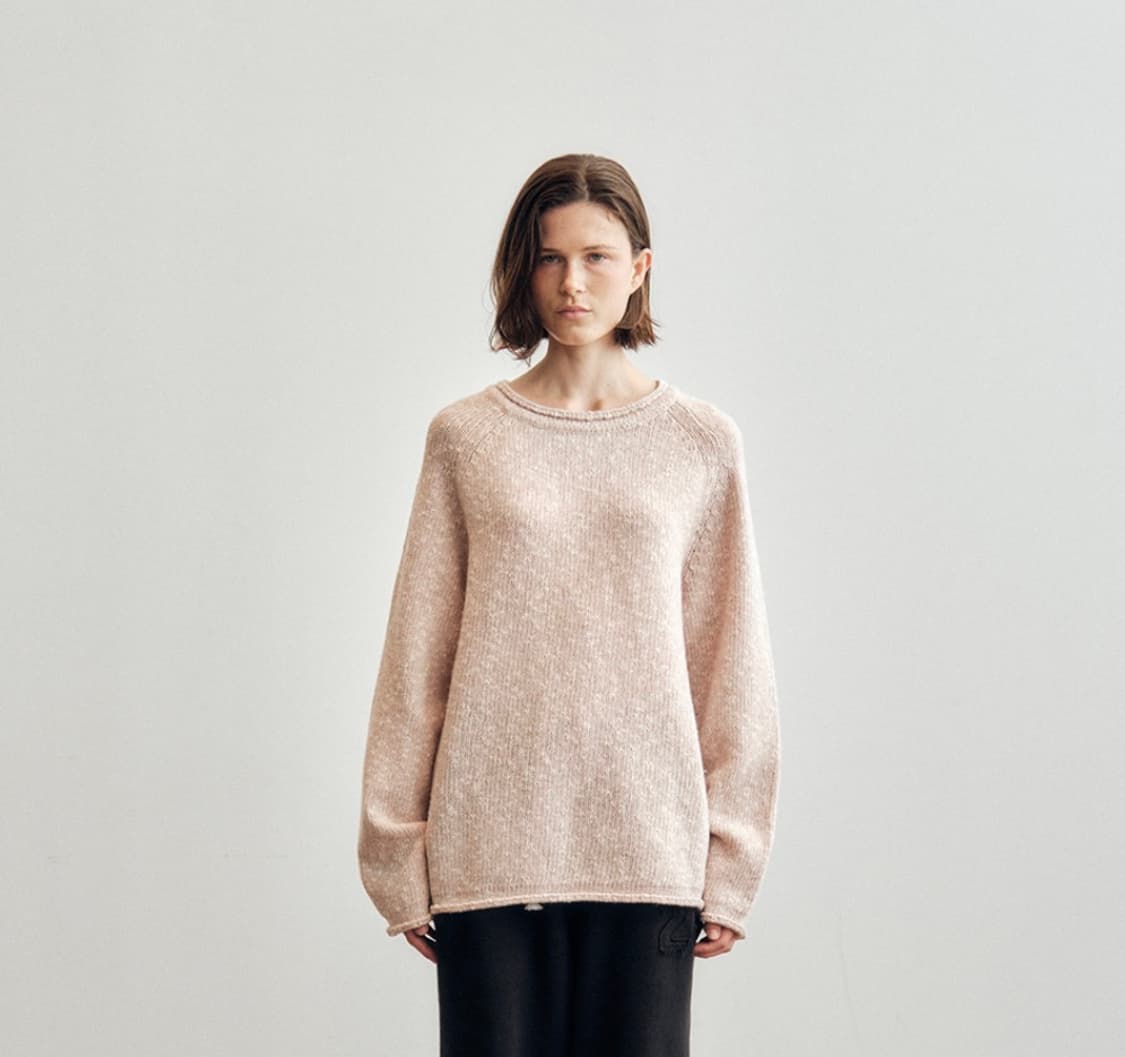 씨타 니트 wool punching loose fit candy knit 상품이미지1