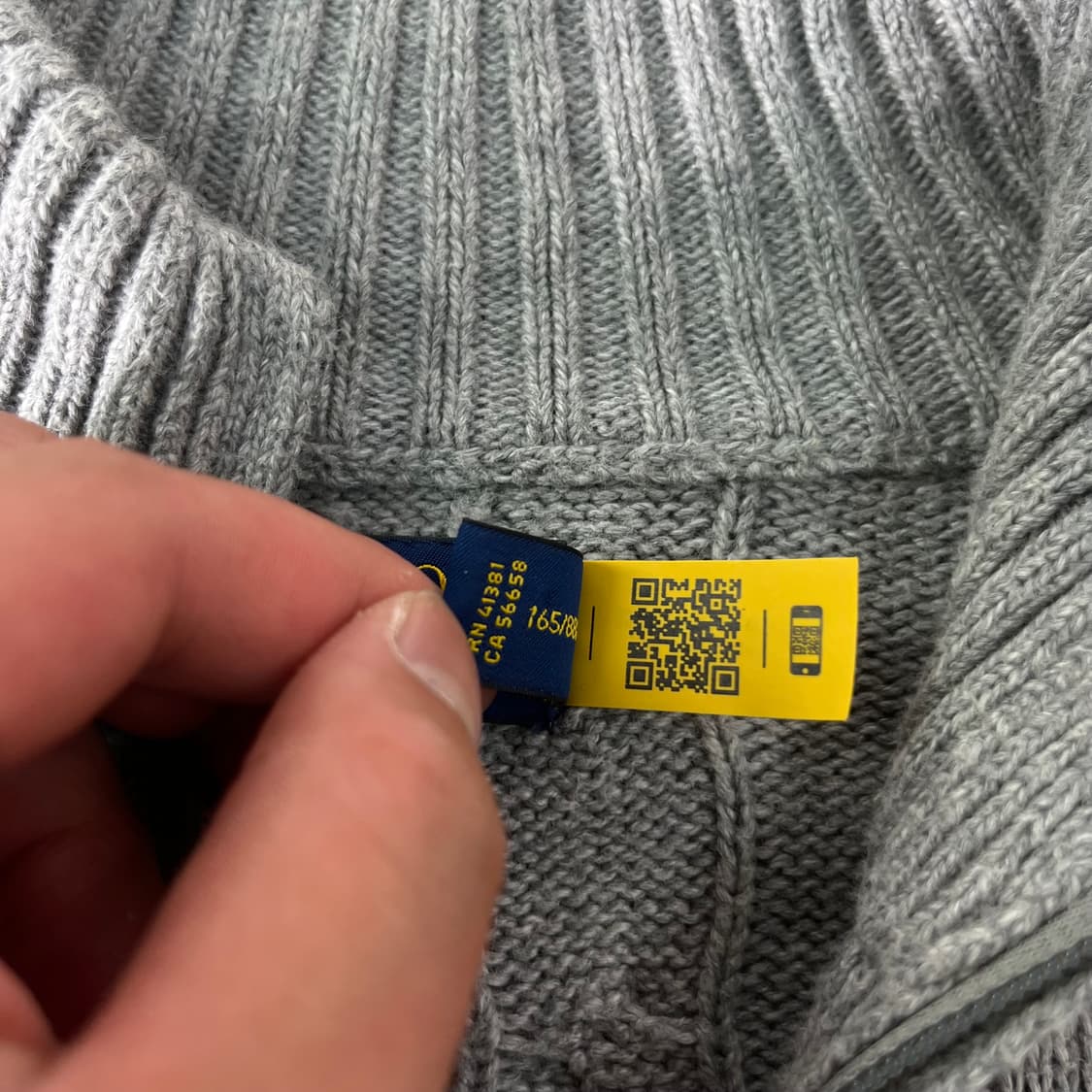 95 폴로랄프로렌 신형라벨 꽈배기 니트집업 상품이미지5