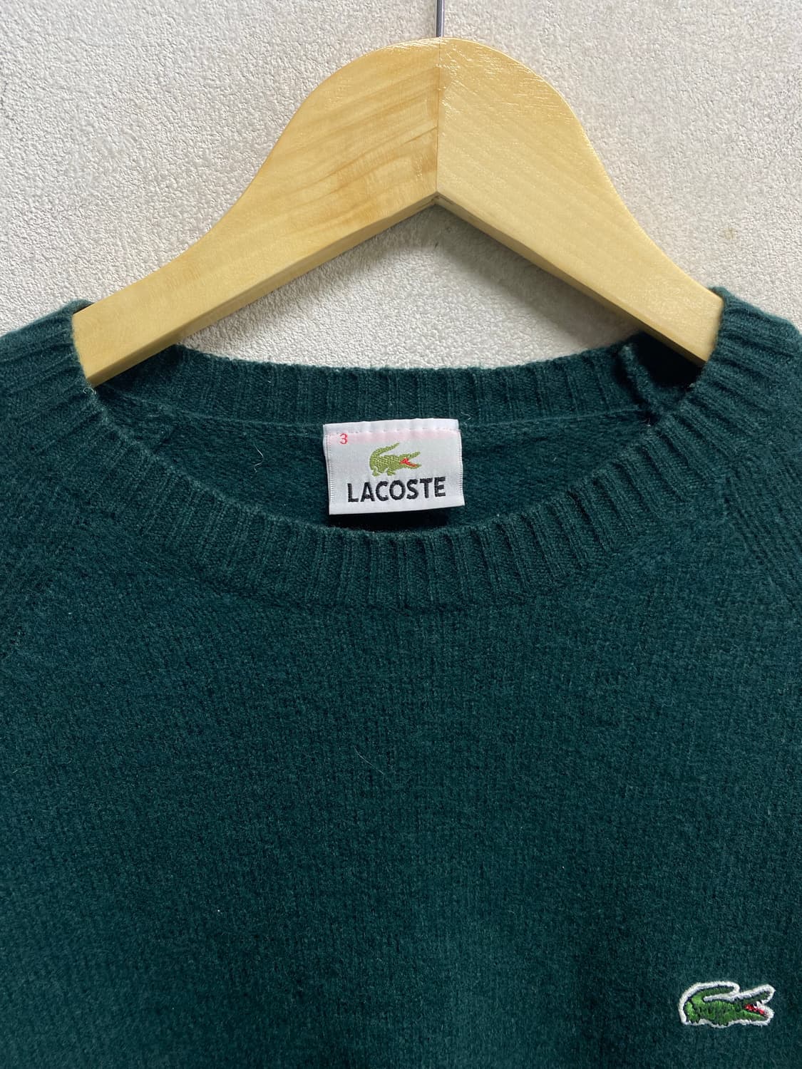 라코스테 여성 크롭 니트 M  상품이미지4