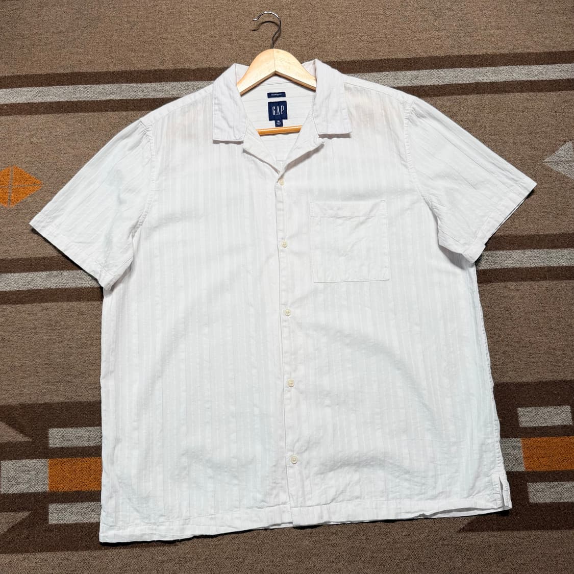 Gap 갭 00s 오픈카라 반팔 셔츠 XL 올드갭 상품이미지1
