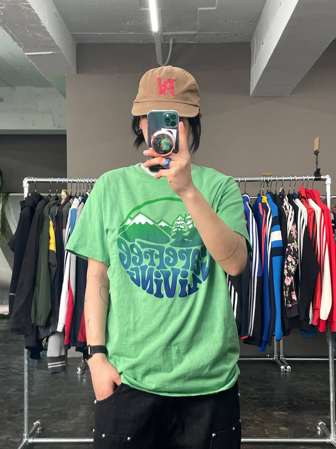 빈티지 프린팅 반팔 티셔츠  상품이미지1