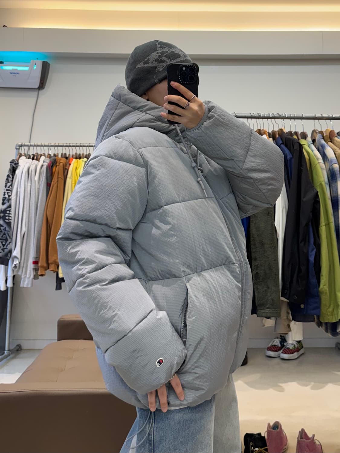 챔피온 나일론 후드 패딩 상품이미지8