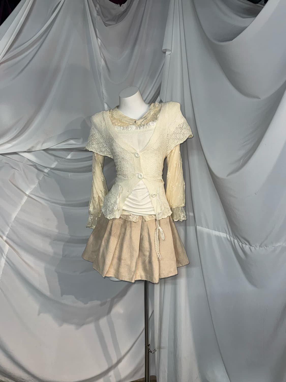 데일리 달천깔 폼폼이 크림 페어리 코디세트 상품이미지6