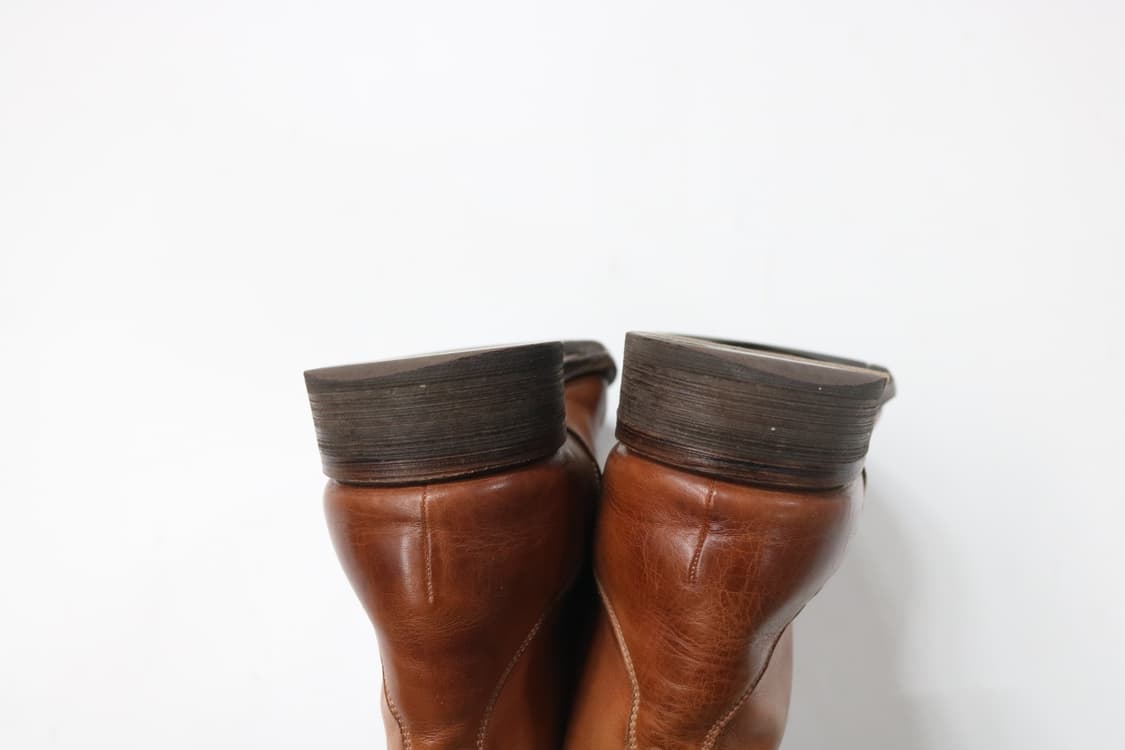 훕데두 빈티지 번니싱 레더 레이스업 부츠 (285) 상품이미지6