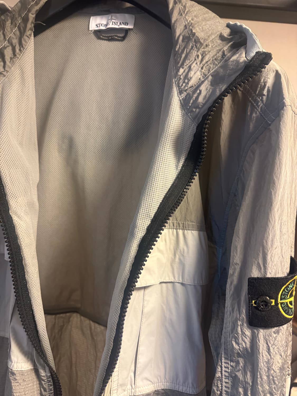 스톤아일랜드 와트로 나일론 메탈 자켓 그레이 3xl 상품이미지7