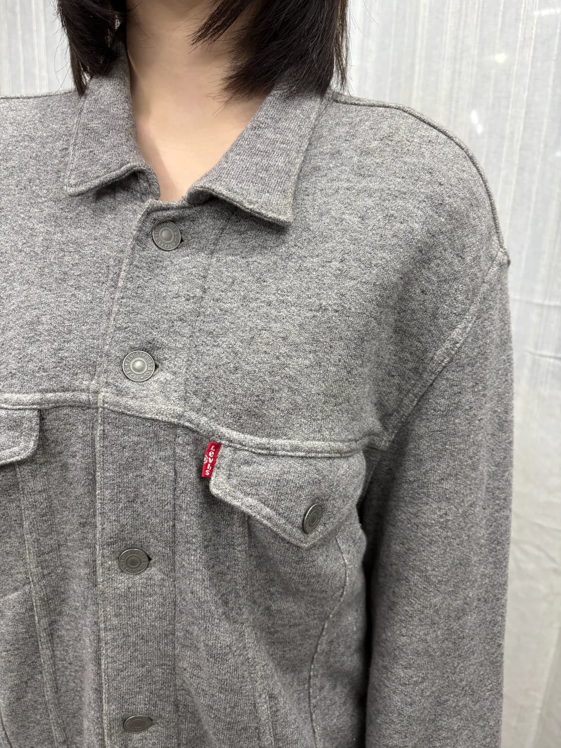 리바이스 프렌치 테리 코튼 트러커 자켓 상품이미지5