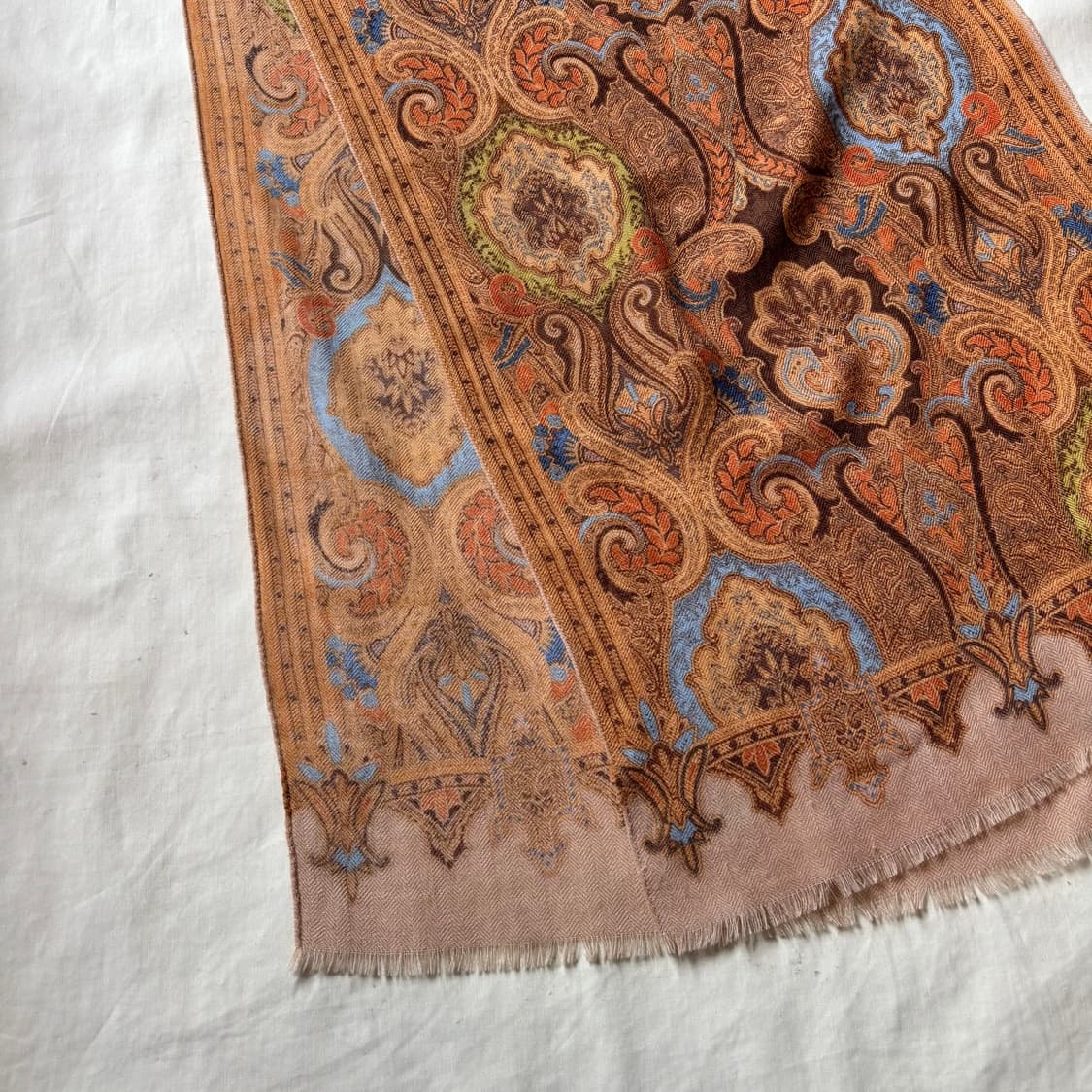 토프카피 (TOPKAPI) 페이즐리 패턴 울 실크 스카프 상품이미지5