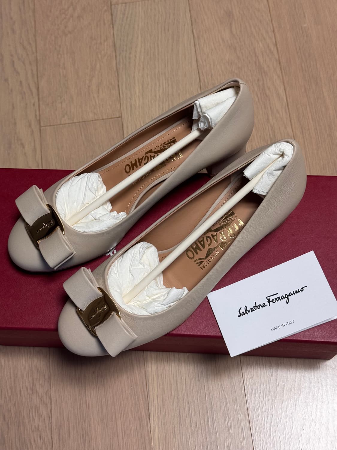 페라가모 바라 펌프스 구두 힐 5d(실 225) 상품이미지5