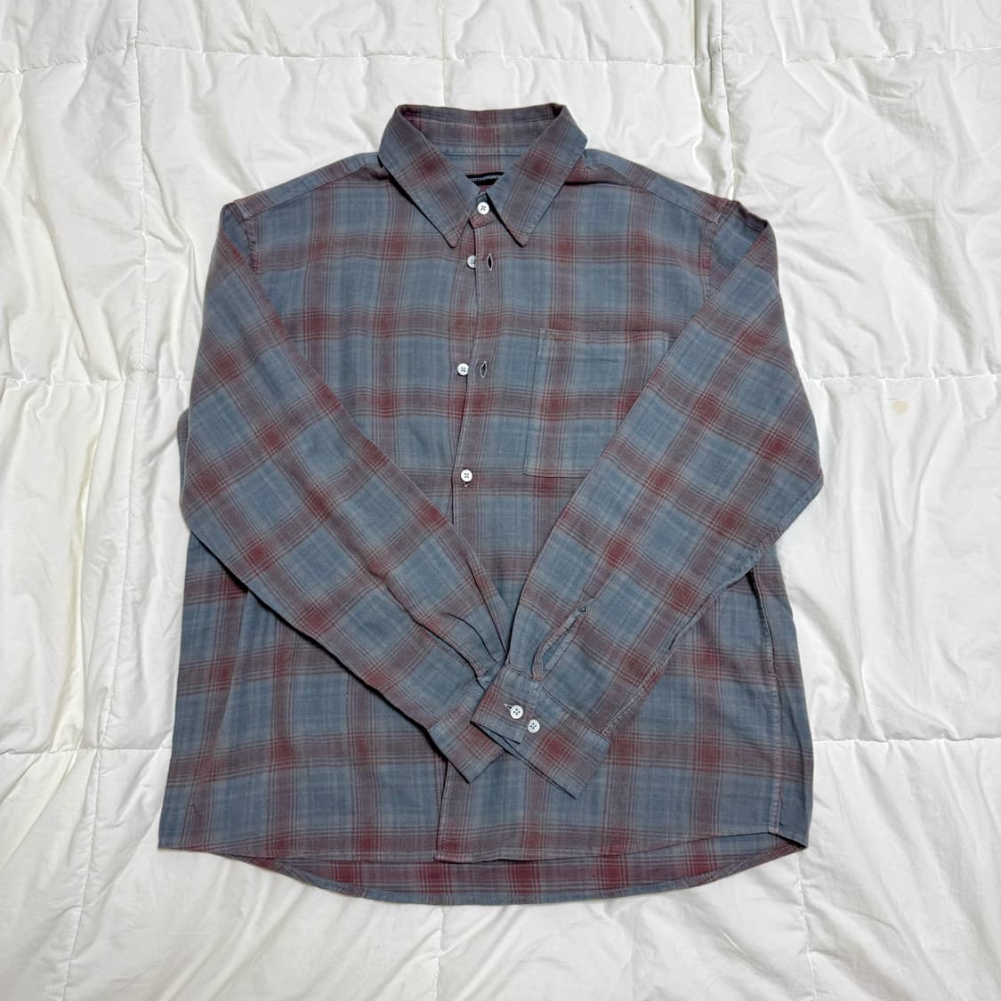 해칭룸 뮤지엄 오버다이드 체크셔츠 2사이즈 상품이미지1