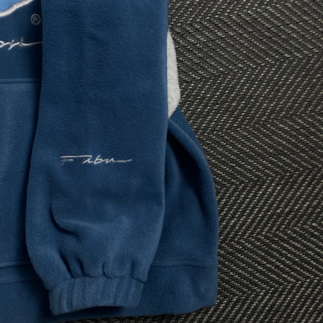 00s FUBU 올드스쿨 빅로고 플리스 후드 티셔츠 y 4688 상품이미지5