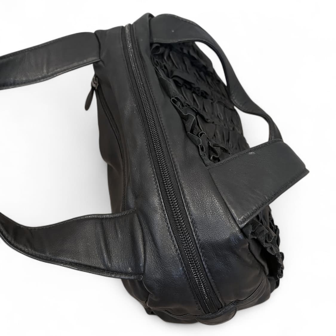 요시노야 긴자 프릴 패턴 토트백 꼼데 요지 스타일 재패니즈 9 상품이미지4