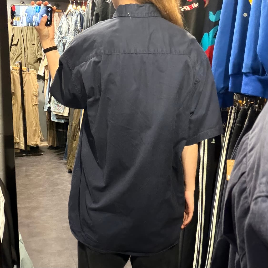 [IM] Carhartt 칼하트 투포켓 네이비 반팔 셔츠 상품이미지4