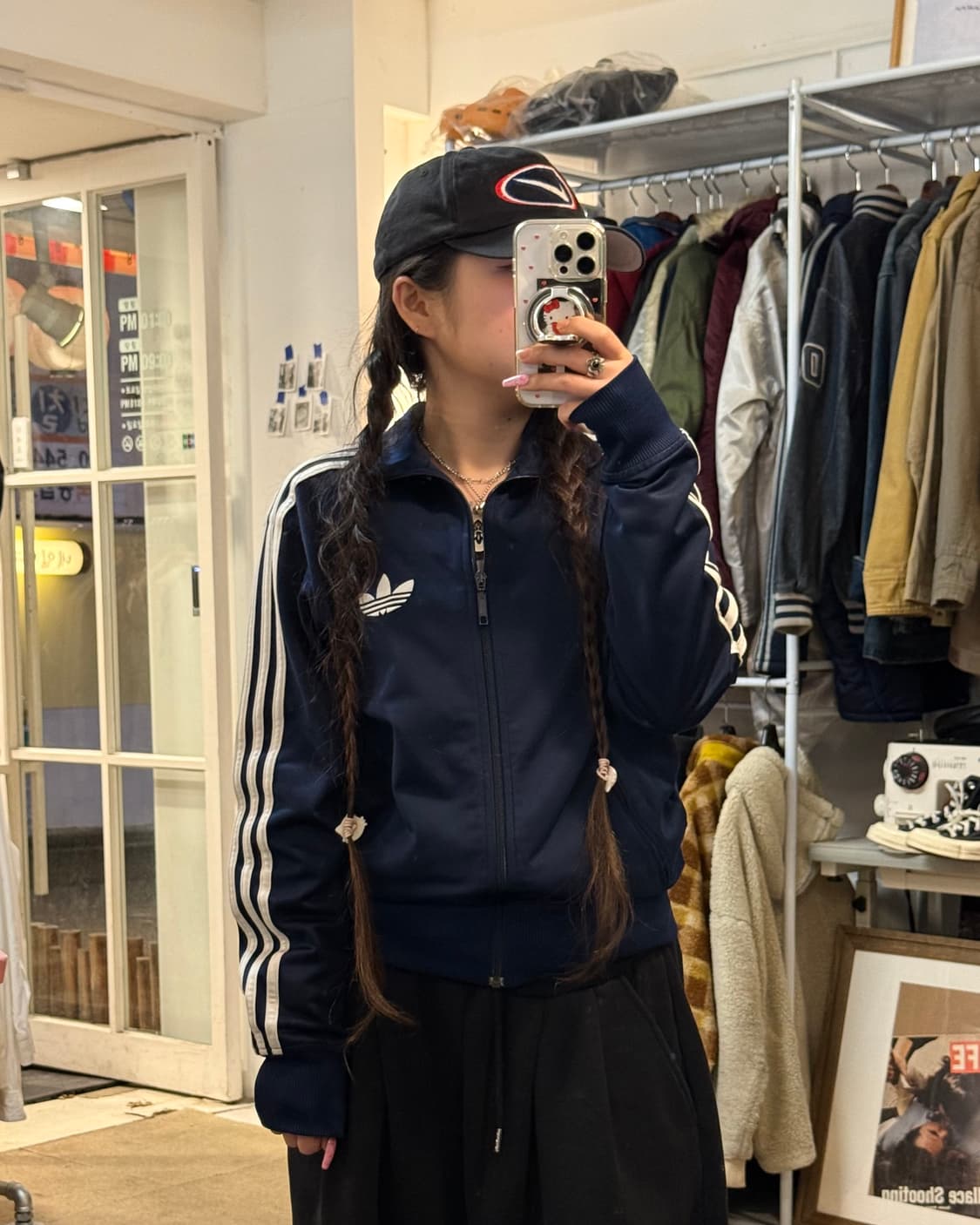 아디다스 파이어버드 네이비 삼선져지 상품이미지1