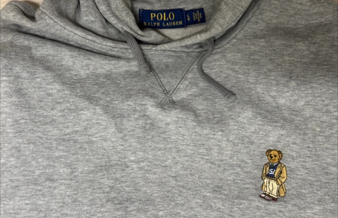 폴로 그레이 기모 후드 L 상품이미지4