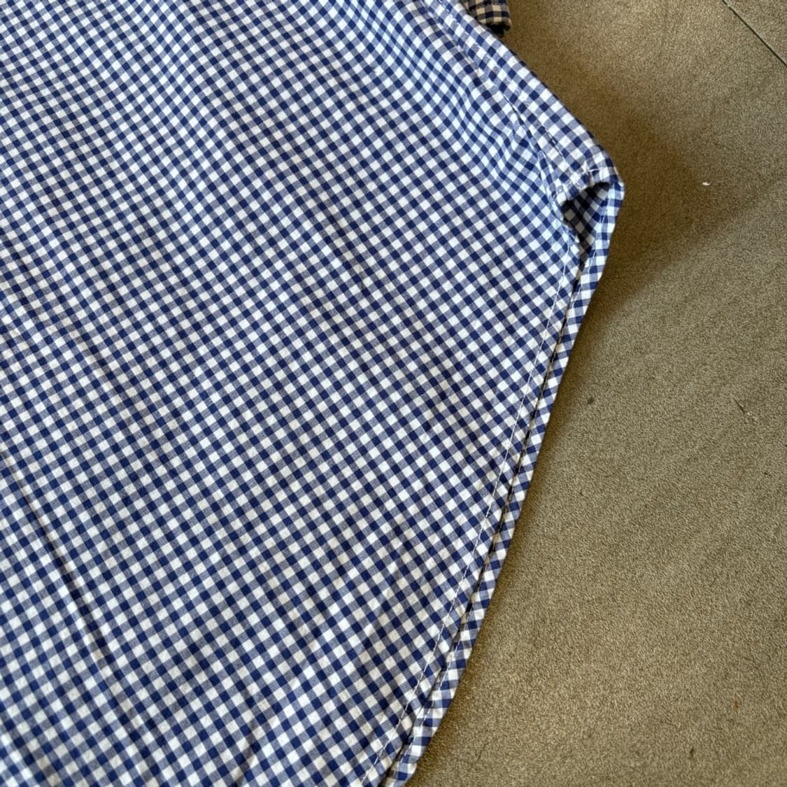 폴로 정품 블루 클래식포니 포플린 체크 셔츠 상품이미지6