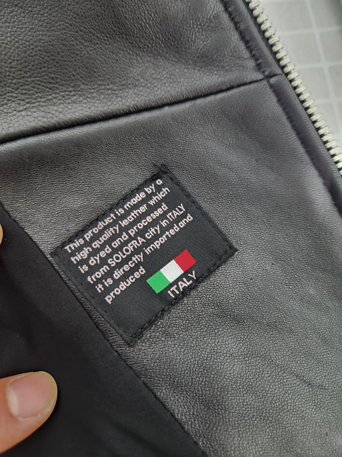 이탈리안레더 블랙 라이더 자켓  XL - J32 상품이미지8