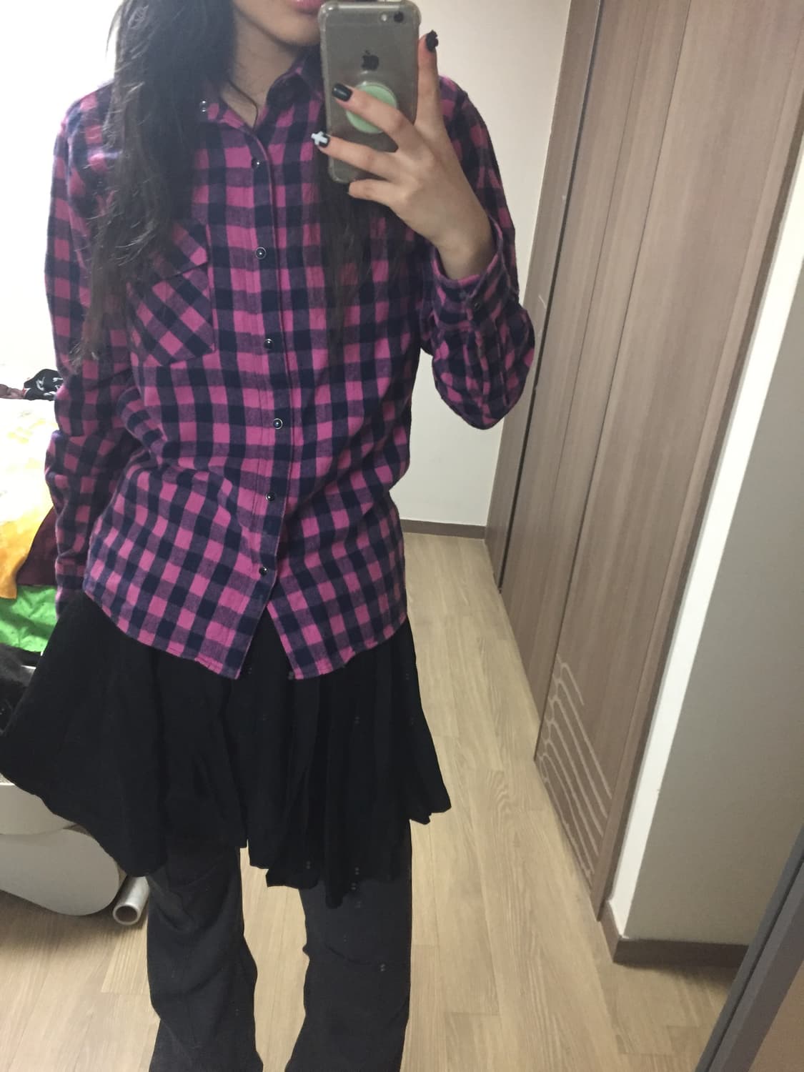 빈티지 체크 셔츠 상품이미지2