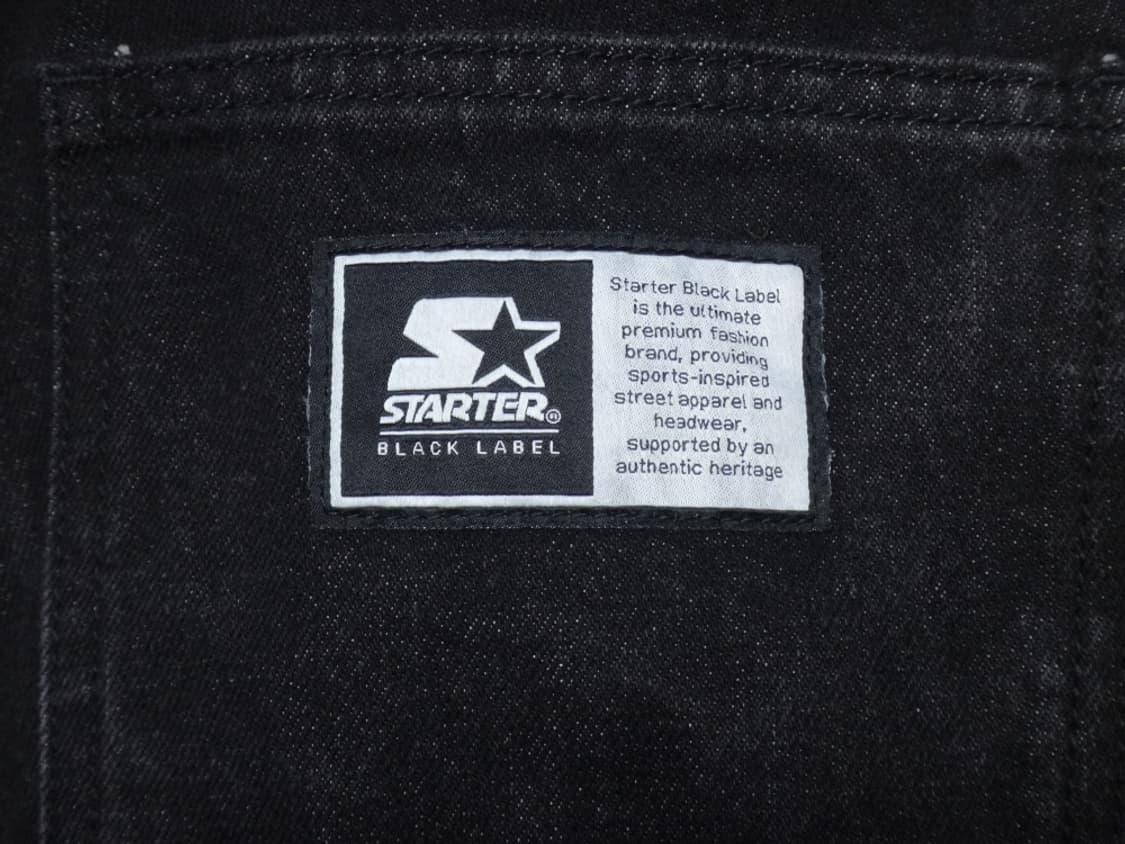 (32-33) 스타터 STARTER 남성 흑청 와이드 데님팬츠 상품이미지6