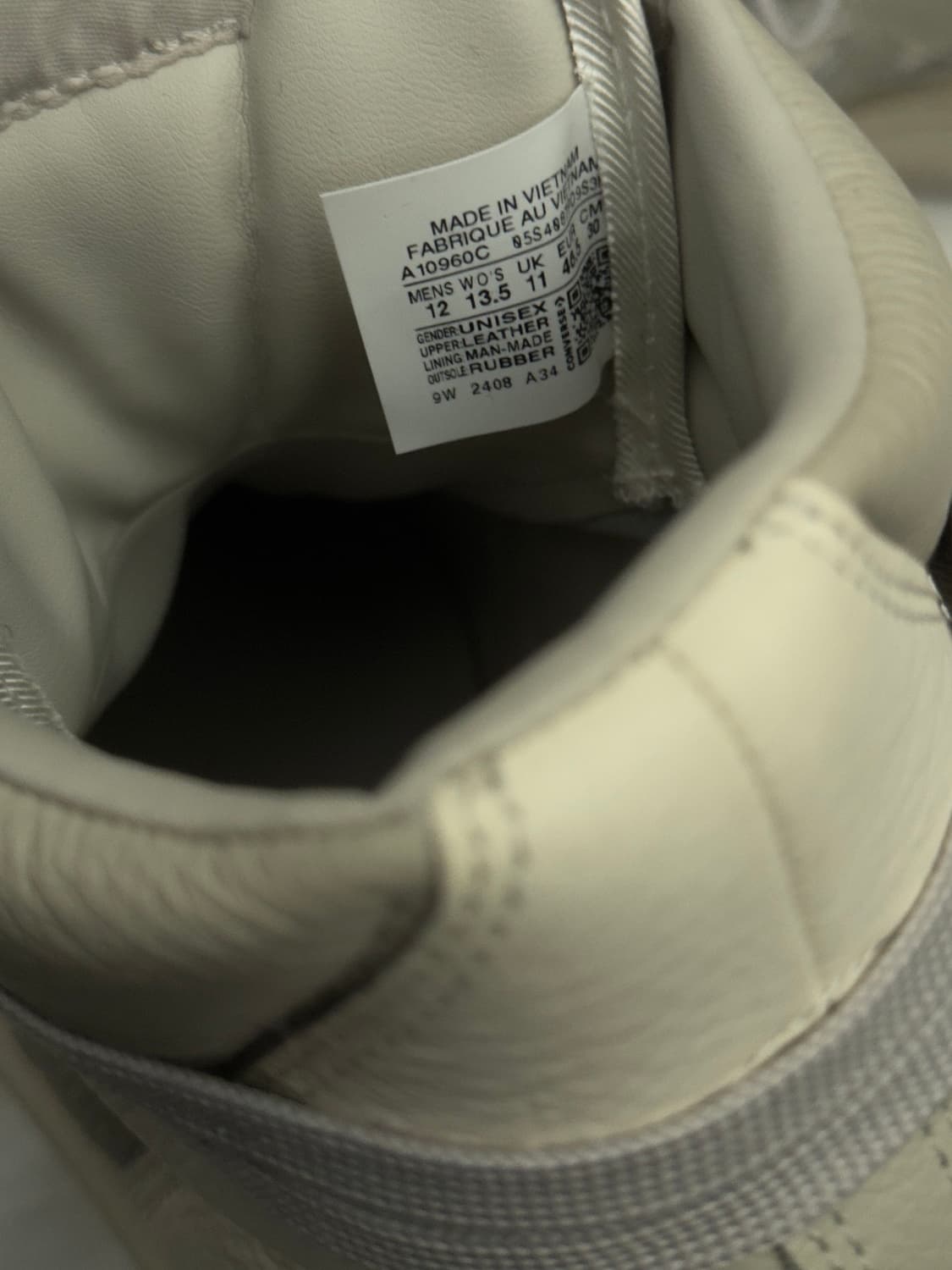 릭오웬스 x 컨버스 웨폰 하이탑 스니커즈 상품이미지3