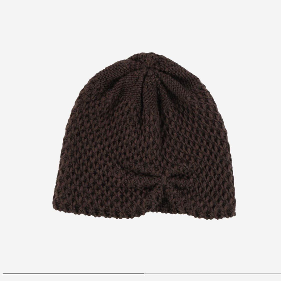 Coyseio Ribbon Beanie dark brown 상품이미지1