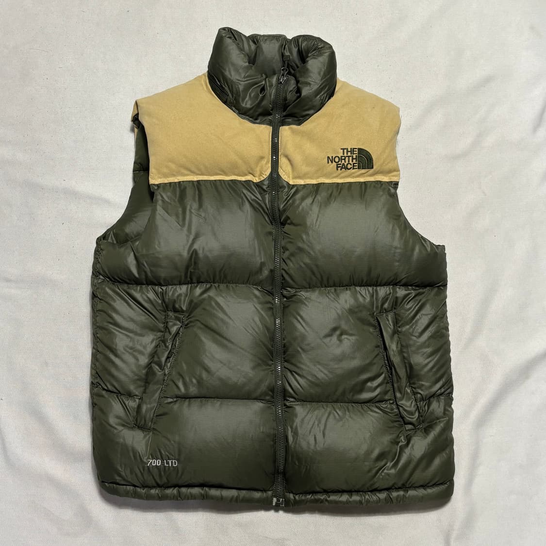 95 노스페이스 700 눕시 LTD 카키 패딩 베스트 상품이미지2