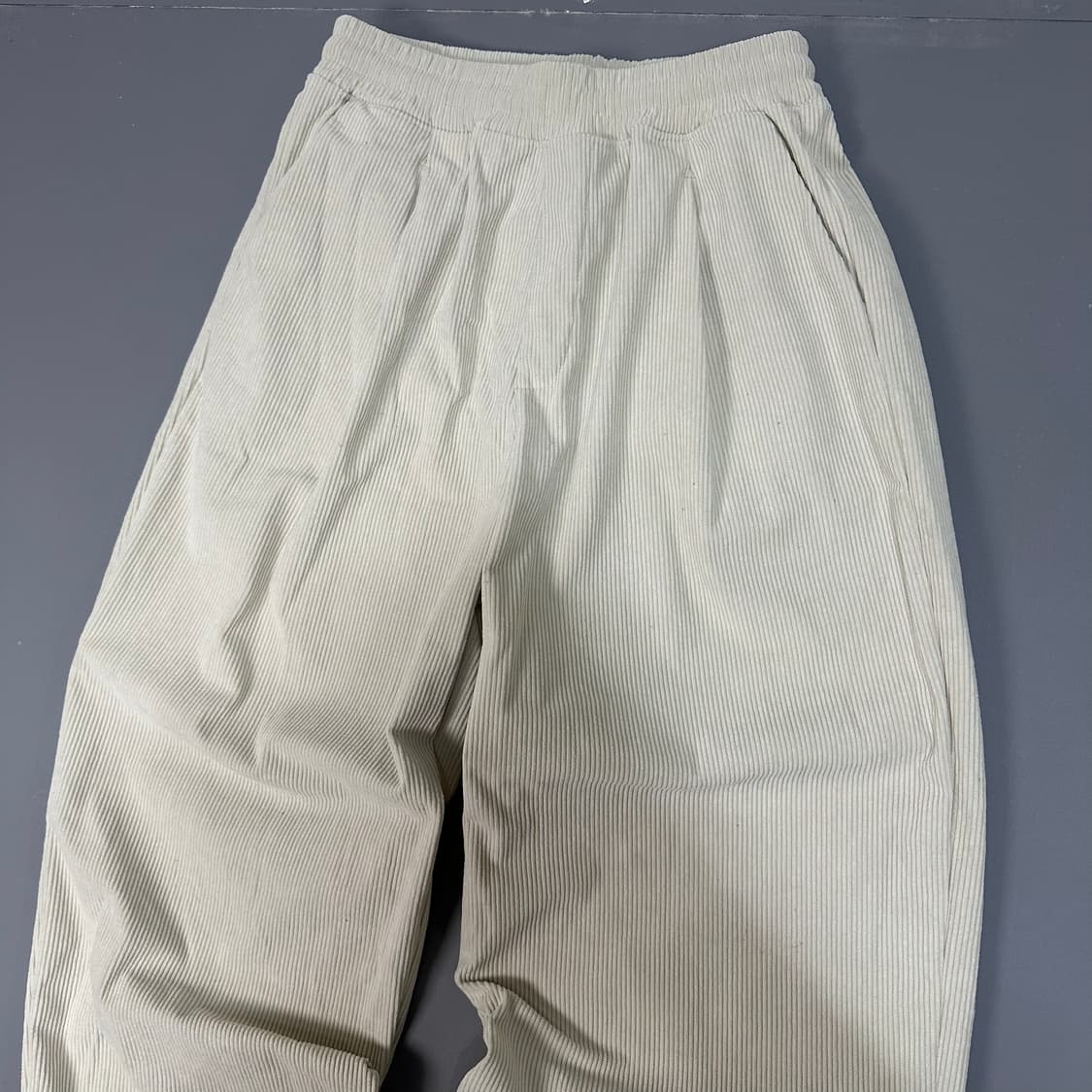 브랜슨 코듀로이 밴딩 팬츠 바지 아이보리 L [020906] 상품이미지2