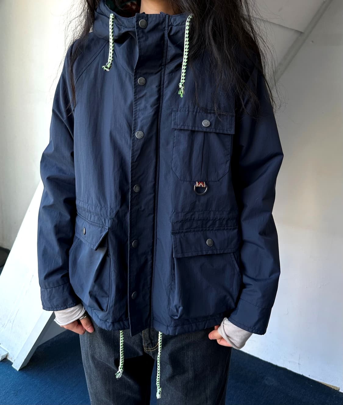 Washed nylon fleece liner hooded utility 상품이미지6