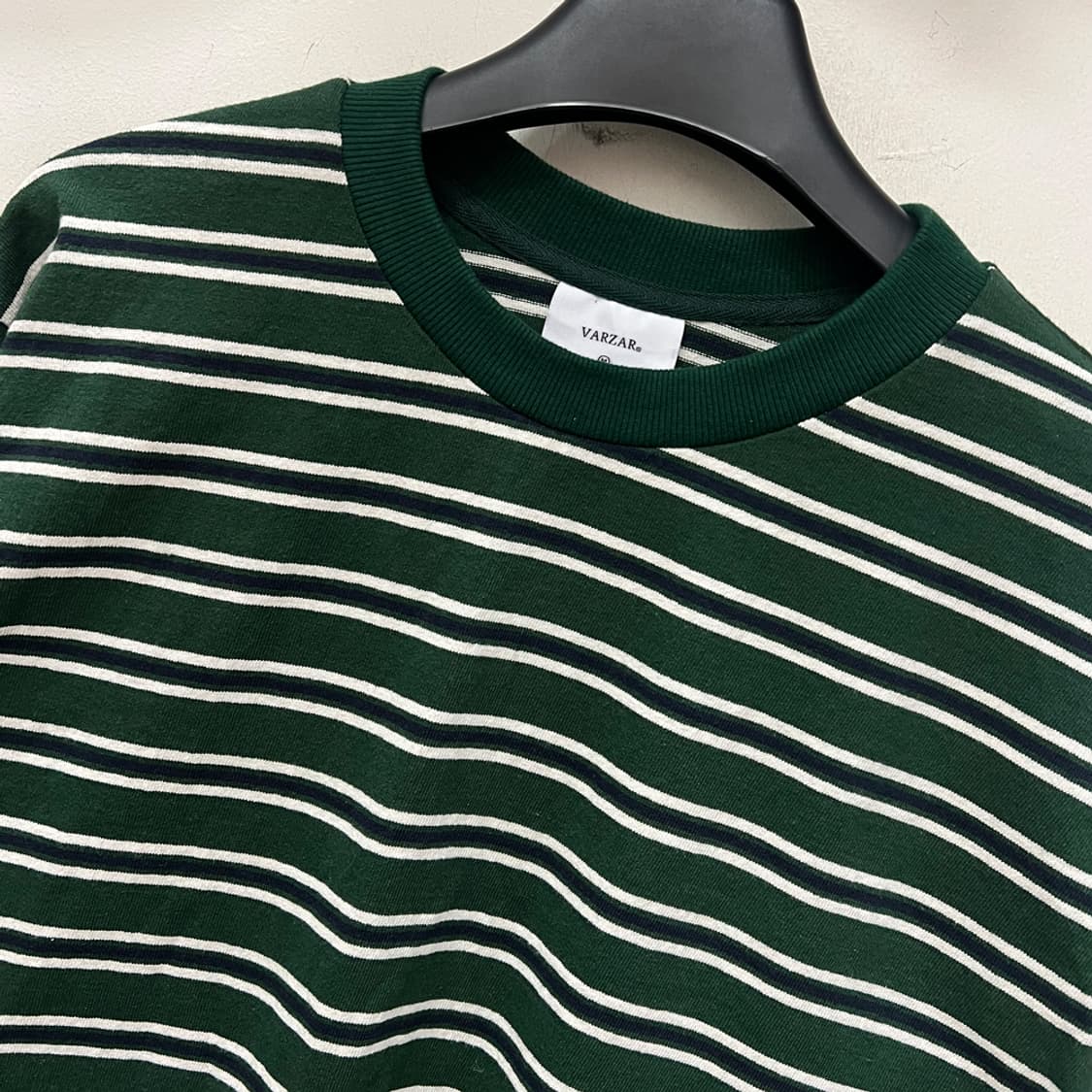 VARZAR 바잘 오버핏 보더 스트라이프 긴팔 롱슬리브 M 상품이미지3
