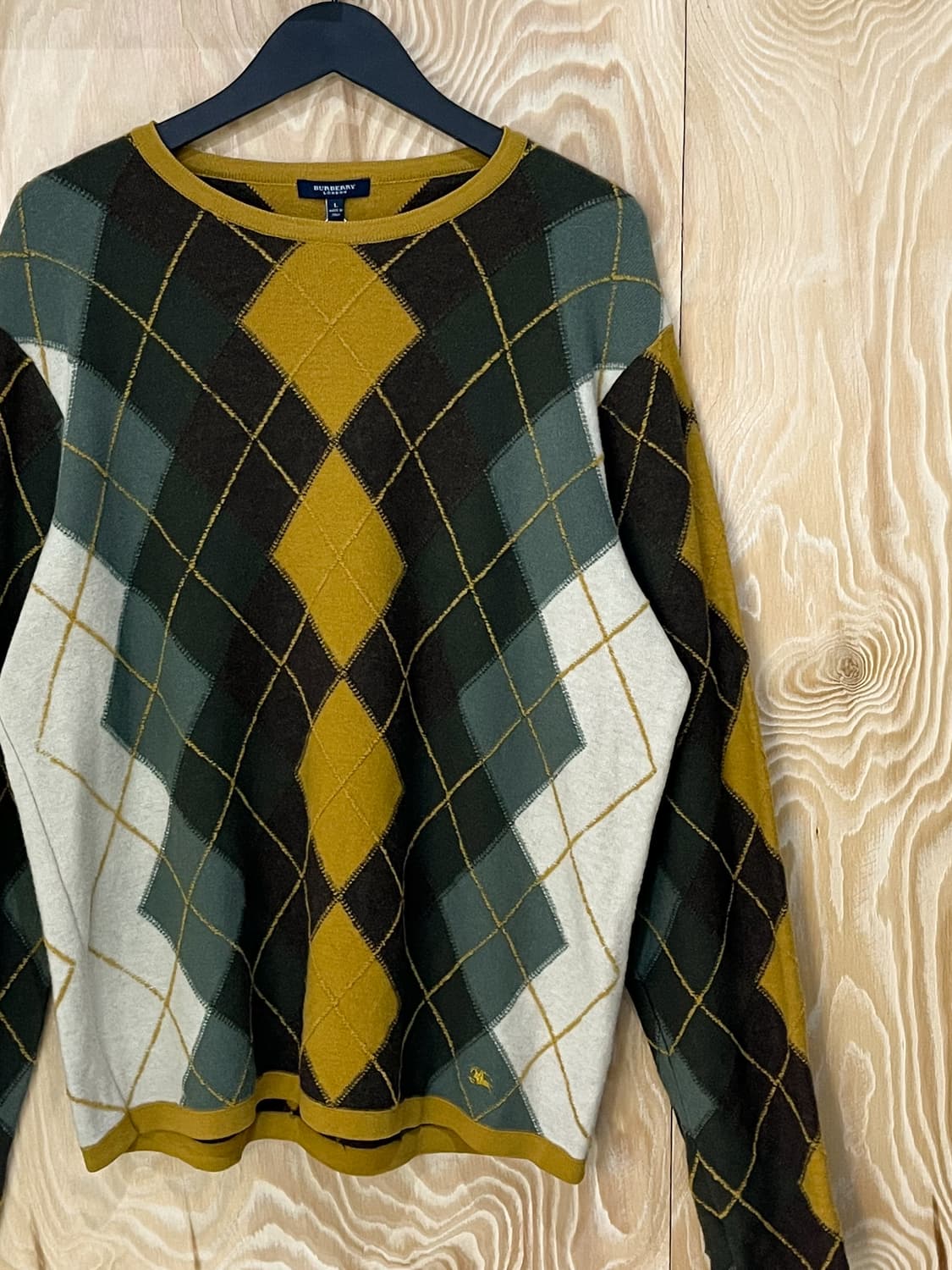 버버리 아가일 울 스웨터 상품이미지3