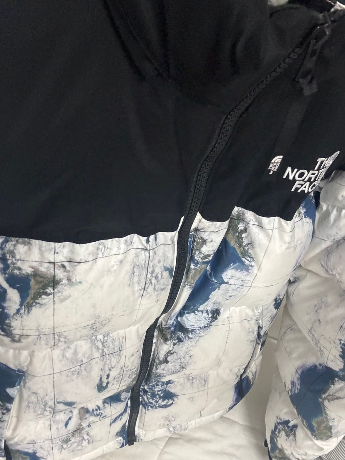 노스페이스 화이트라벨 눕시 화이트 샌드 지구패딩 상품이미지1