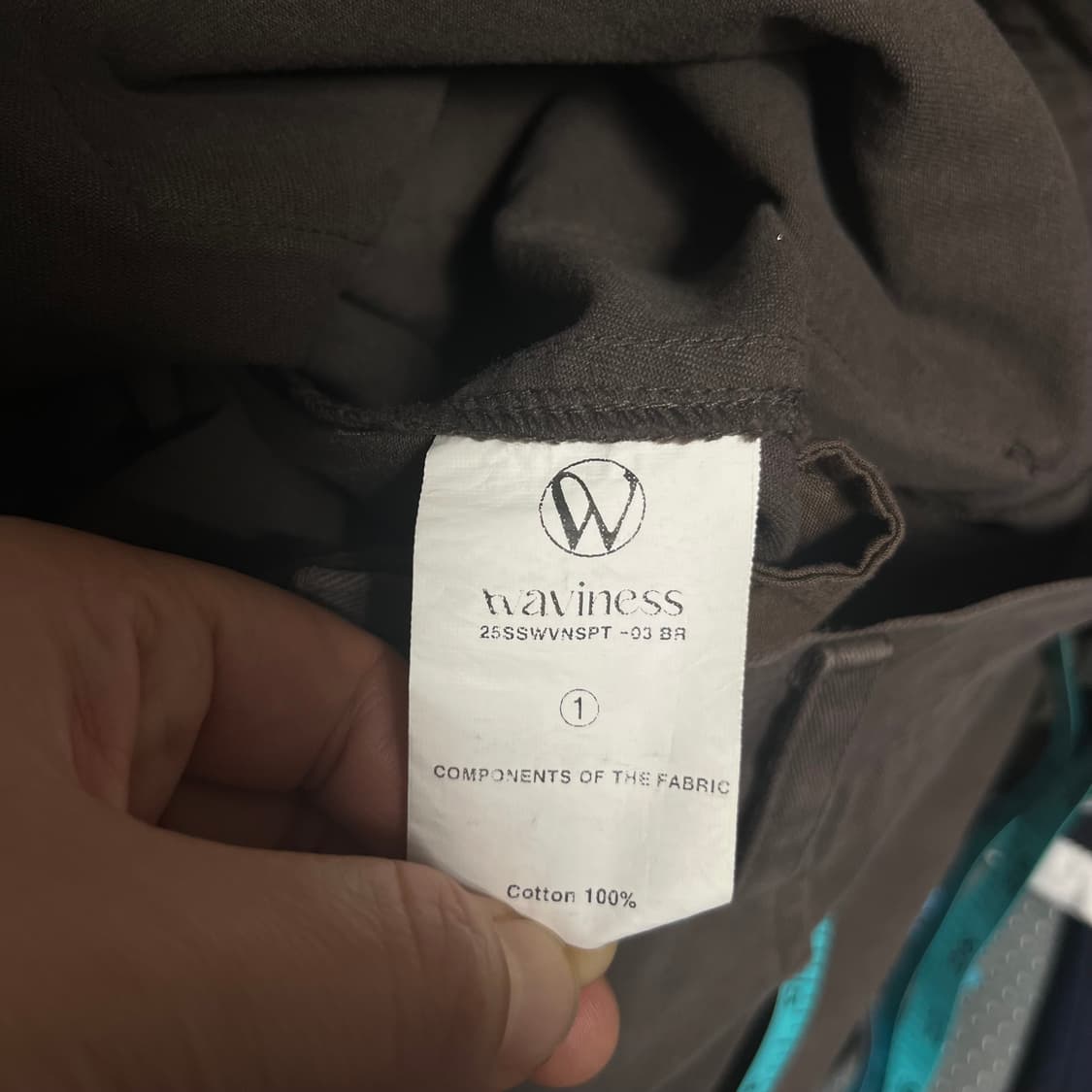 웨이비니스브라운 와이드 팬츠 1사이즈 상품이미지3